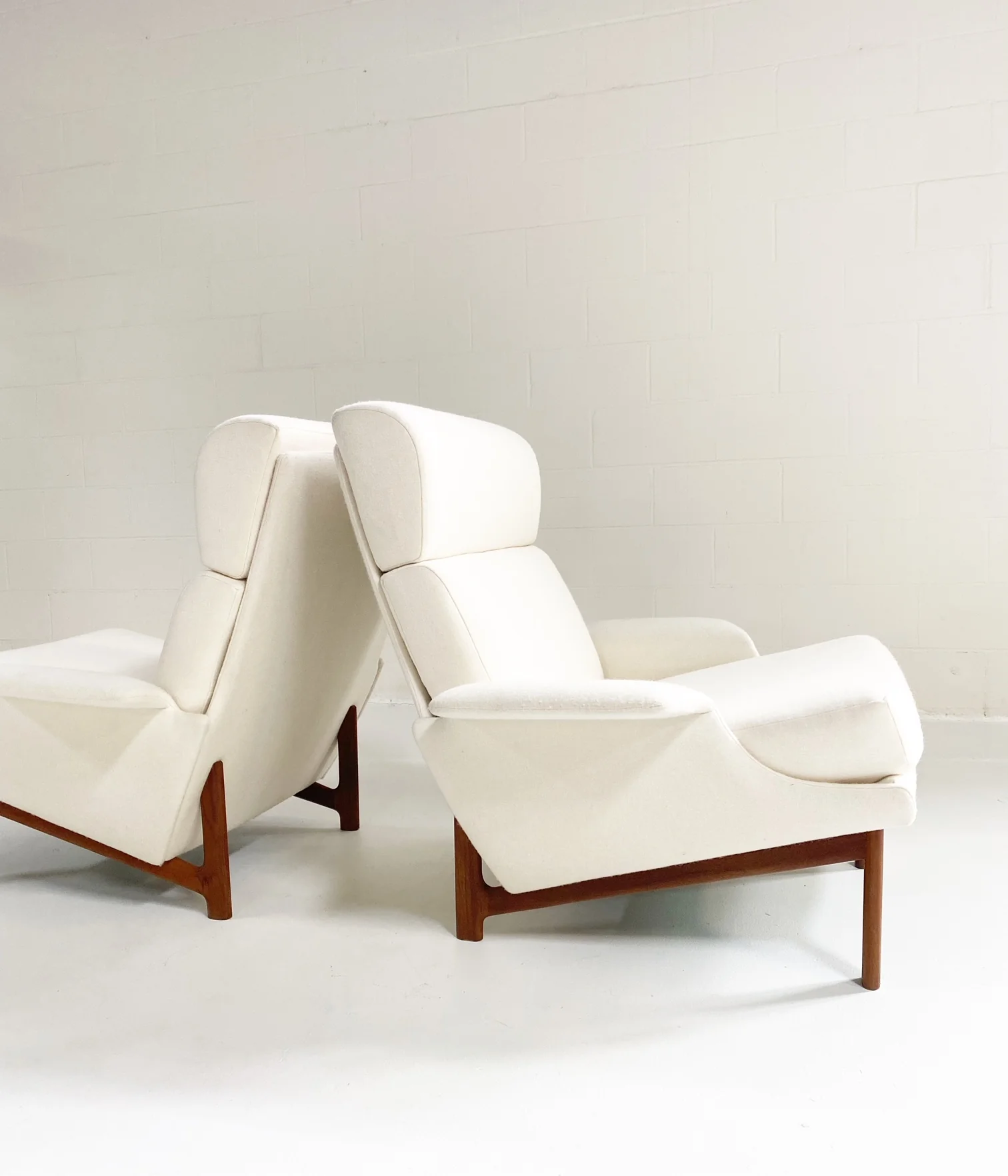 Adam Chairs in Wool Felt, Pair - Image 7