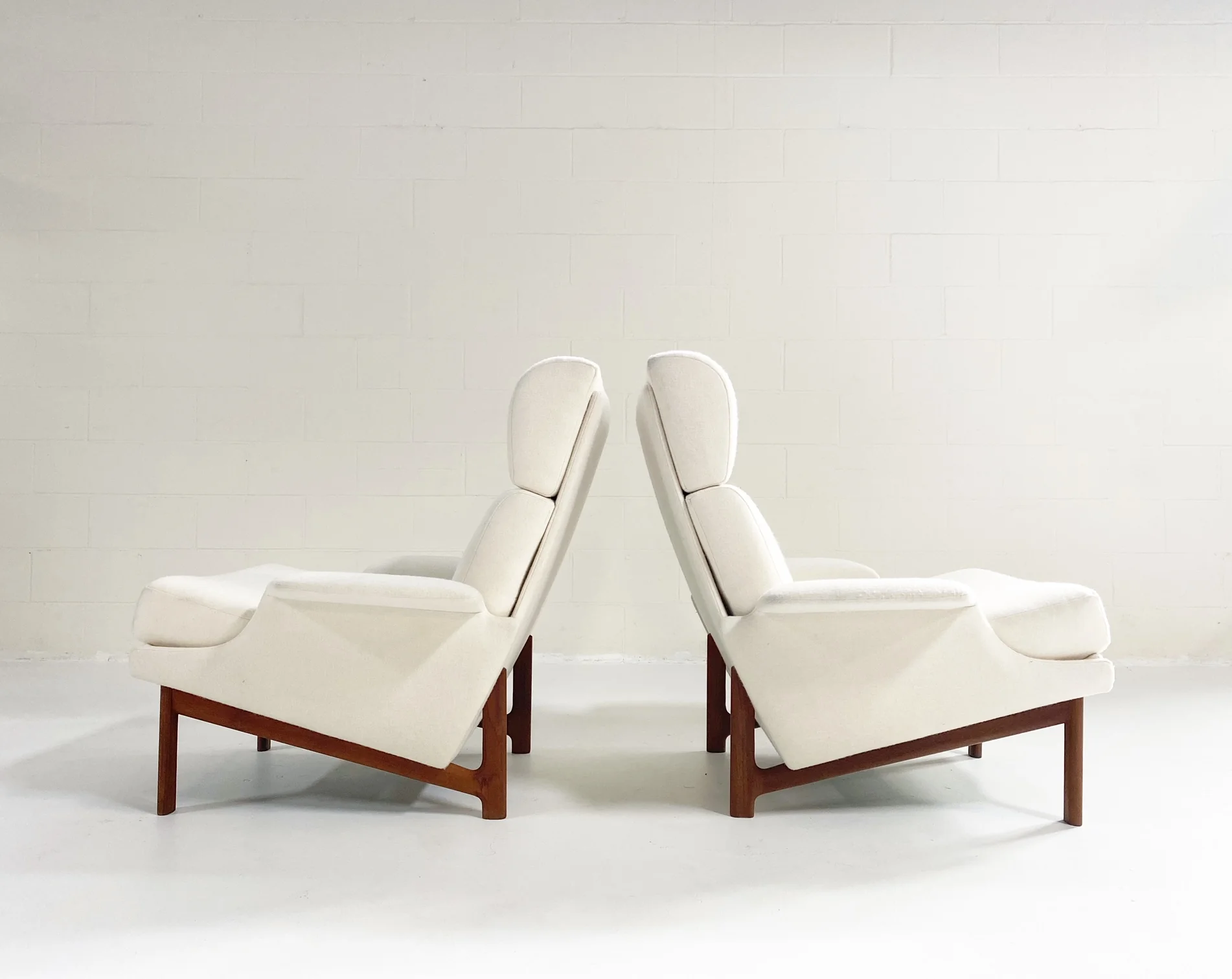 Adam Chairs in Wool Felt, Pair - Image 8