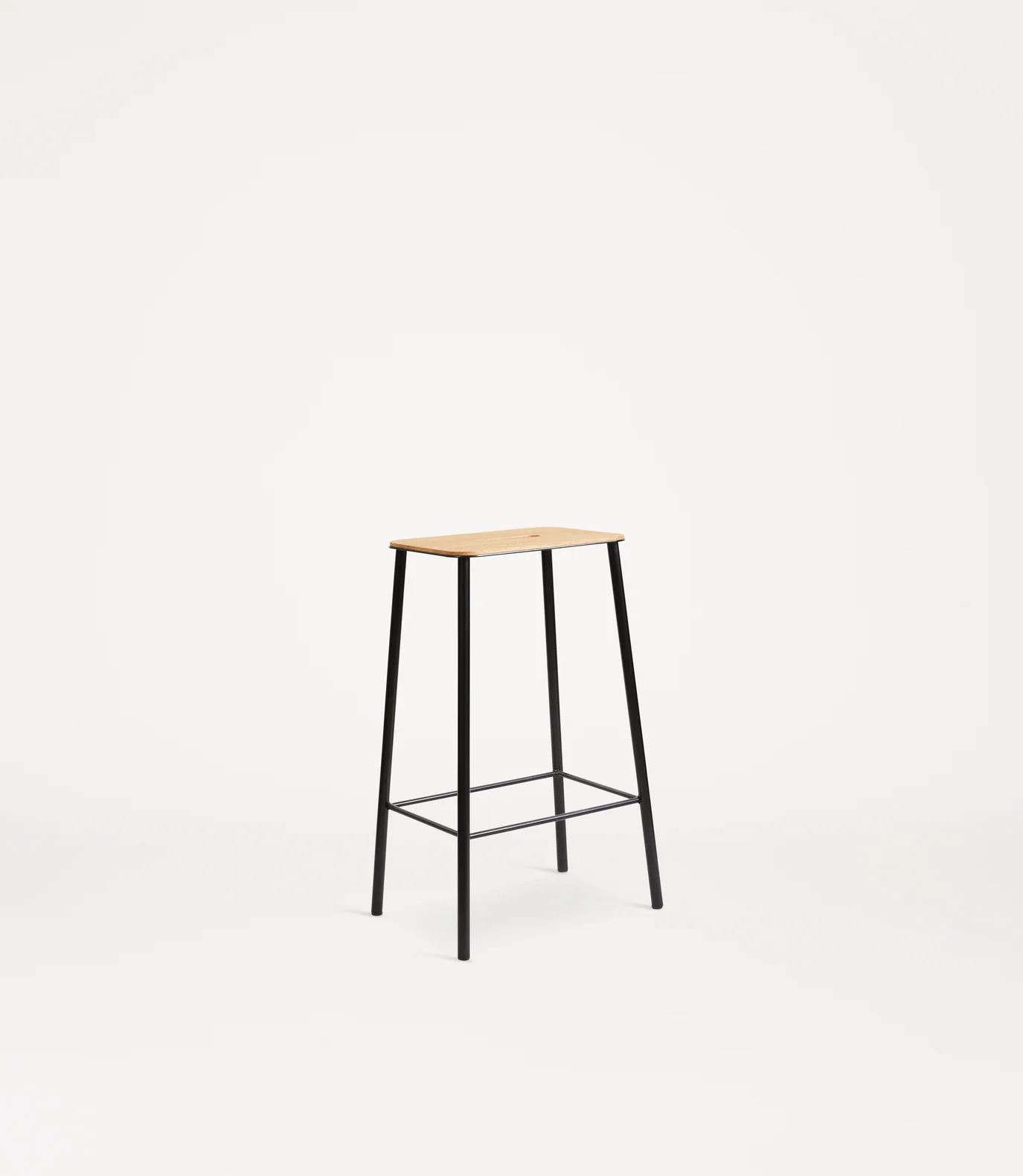 Adam Stool | Black and Oak - Image 4