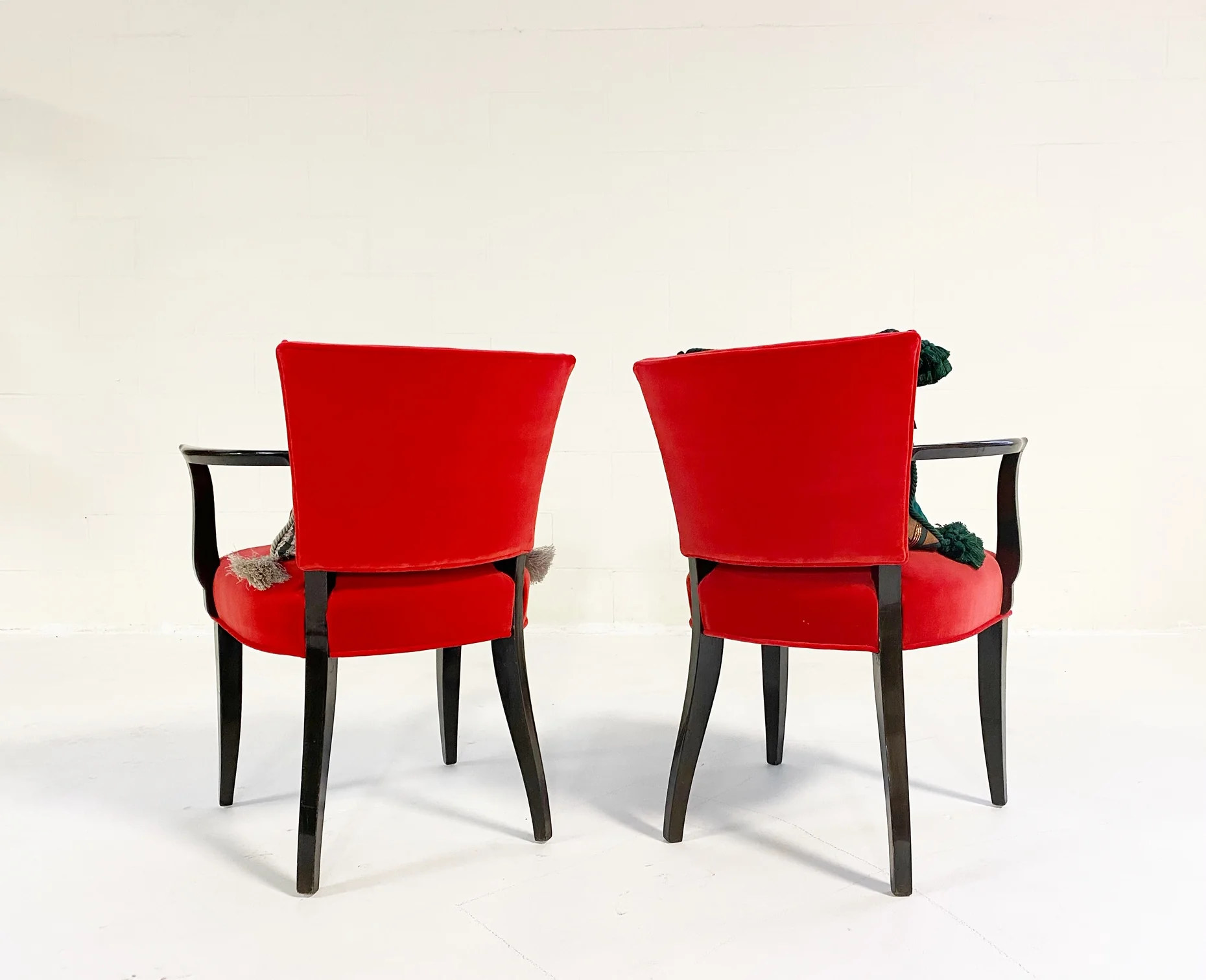 Armchairs in Loro Piana Velvet, Pair - Image 8