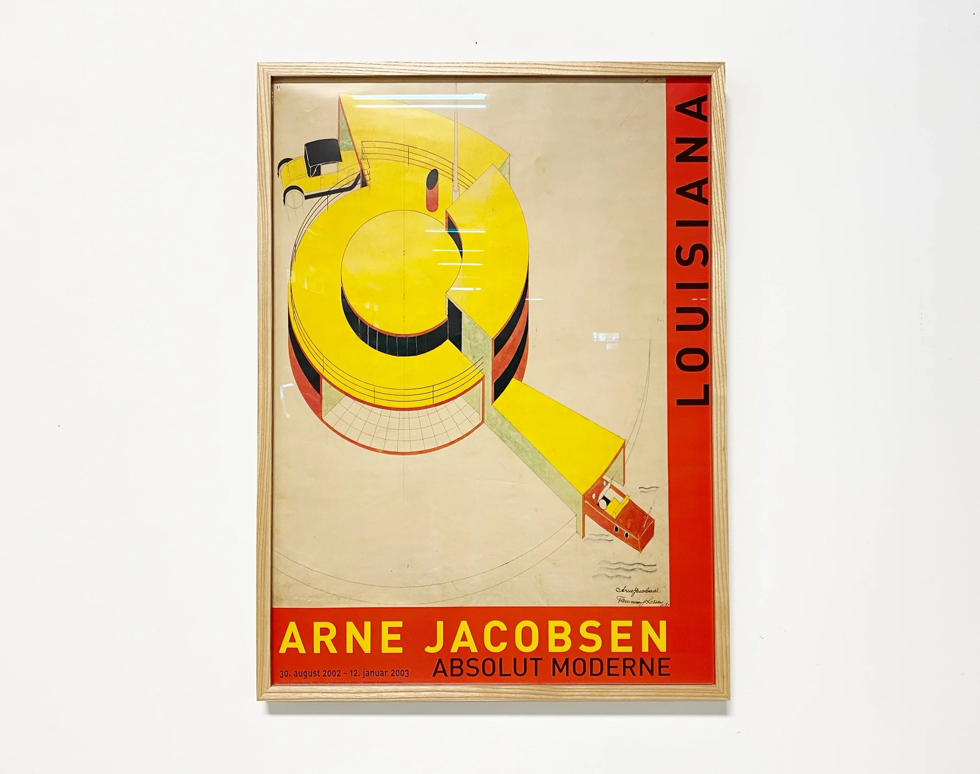 Arne Jacobsen Framed Exhibition Poster - Image 3