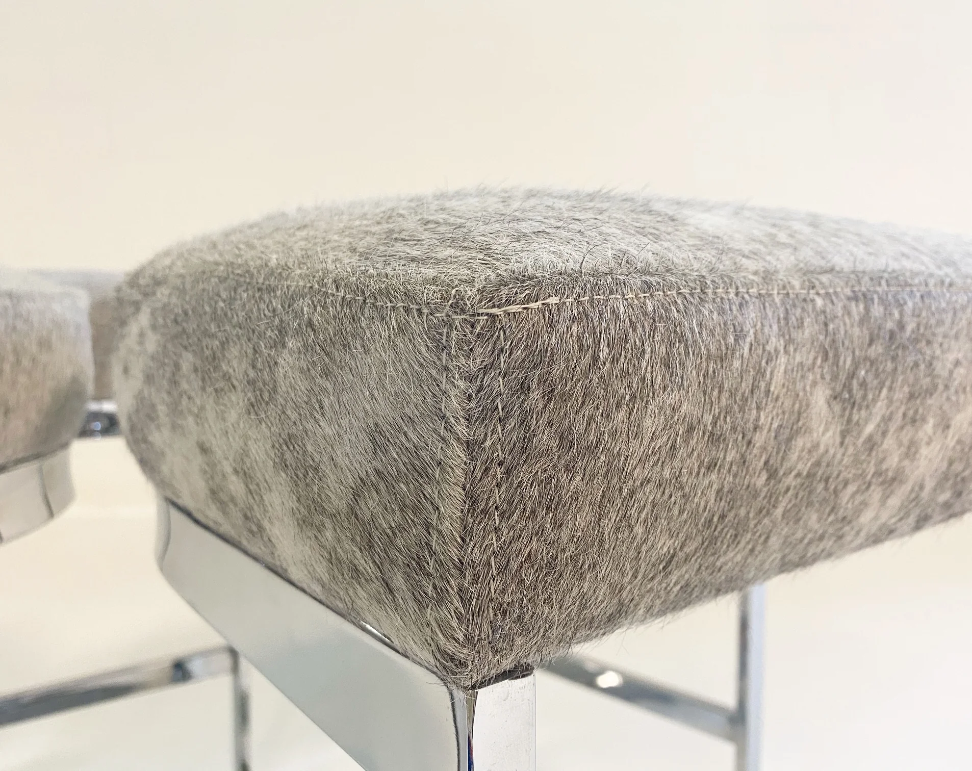 Bar Stools in Brazilian Cowhide, set of 4 - Image 3