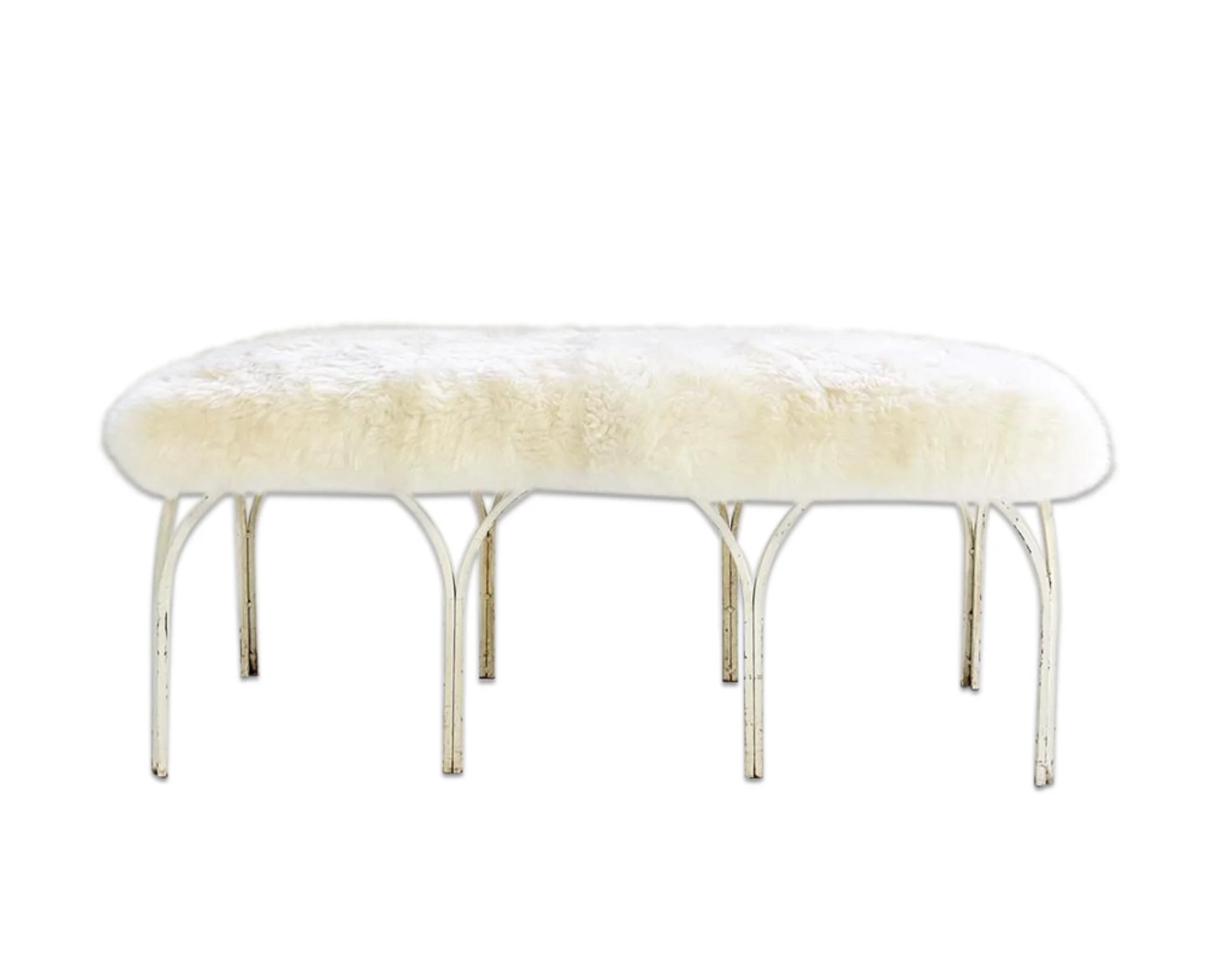 Bench in Brazilian Sheepskin - Image 6