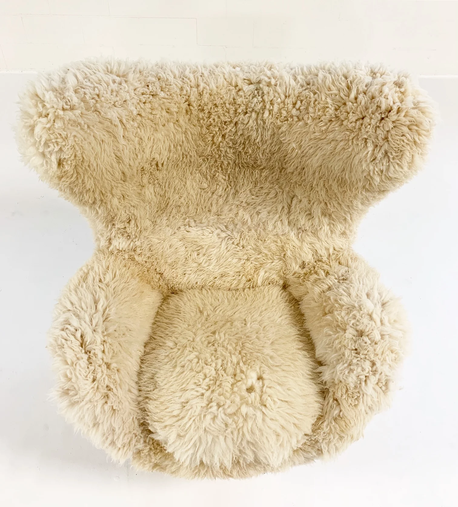 Bespoke Egg Chair and Ottoman in California Sheepskin - Image 7