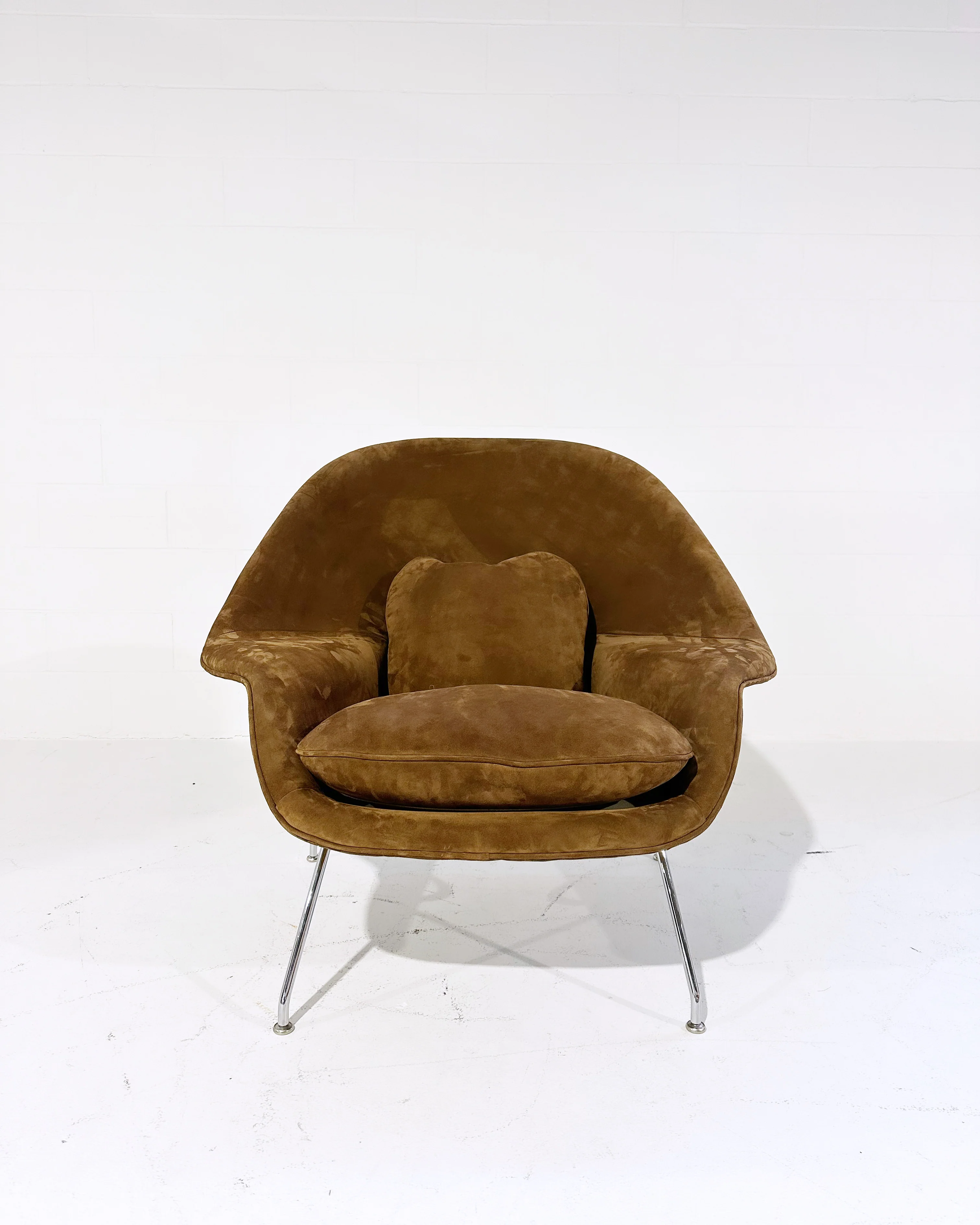 Bespoke Womb Chair and Ottoman in Suede - Image 6