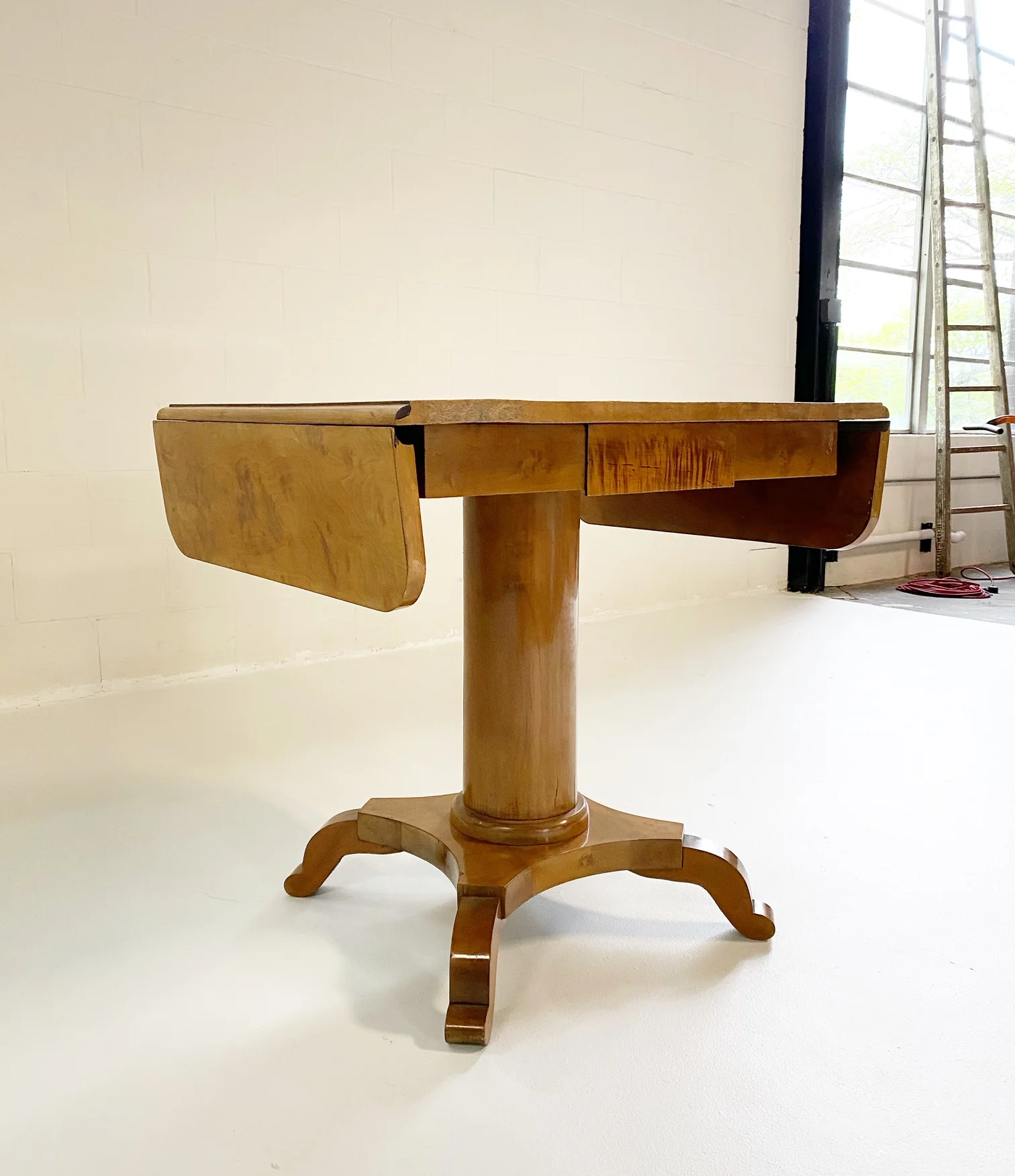 Biedermeier Drop-Leaf Center Table - Image 4