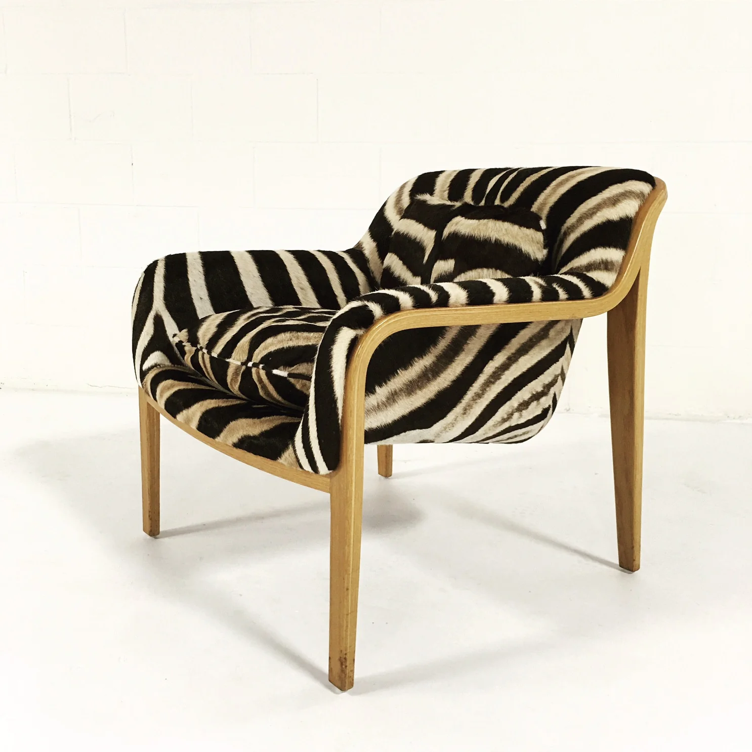 Lounge Chair in Zebra Hide