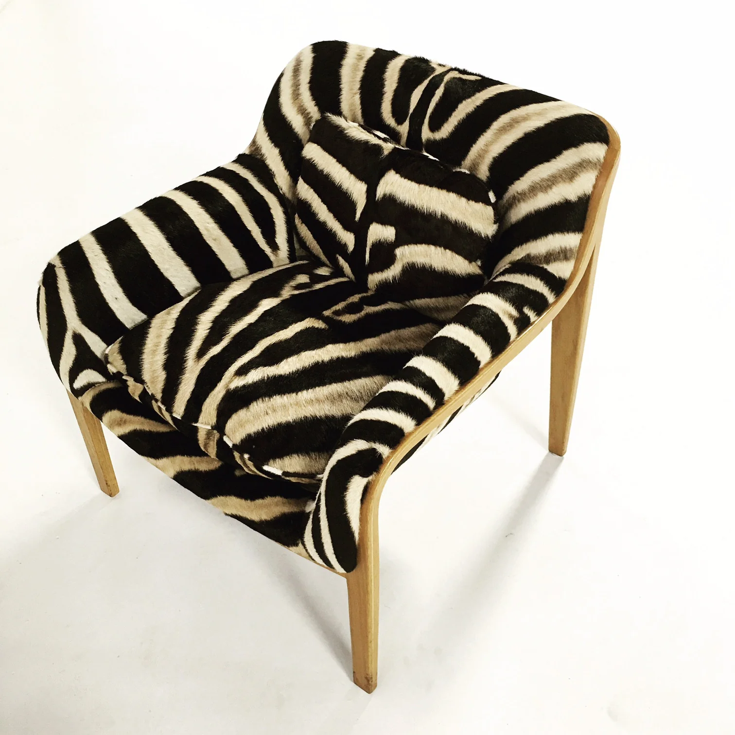 Lounge Chair in Zebra Hide - Image 6