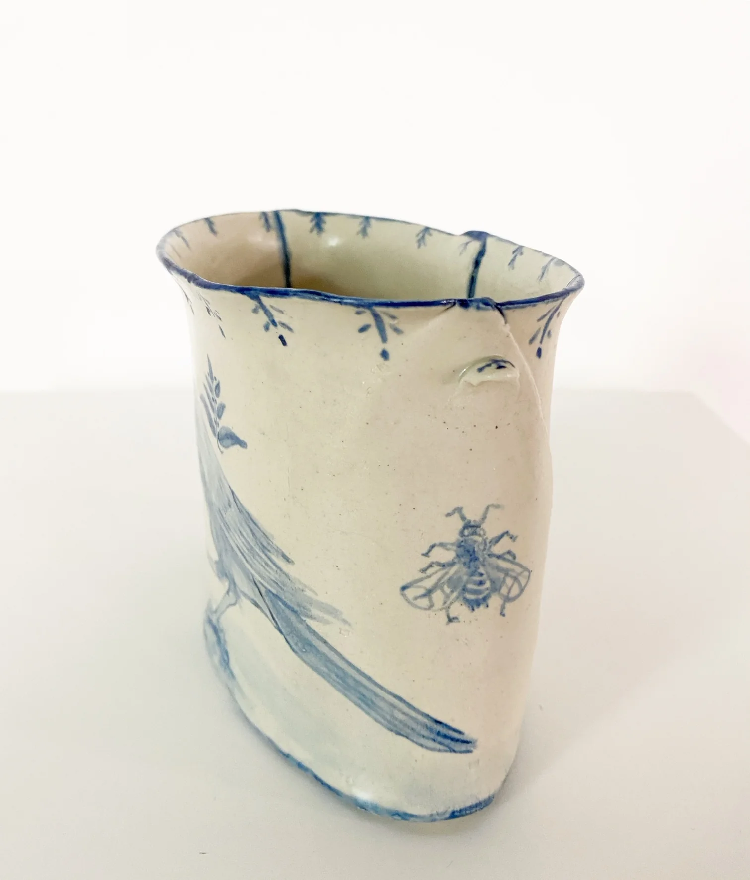 Bird, Bee, & Two Eggs Vase - Image 4