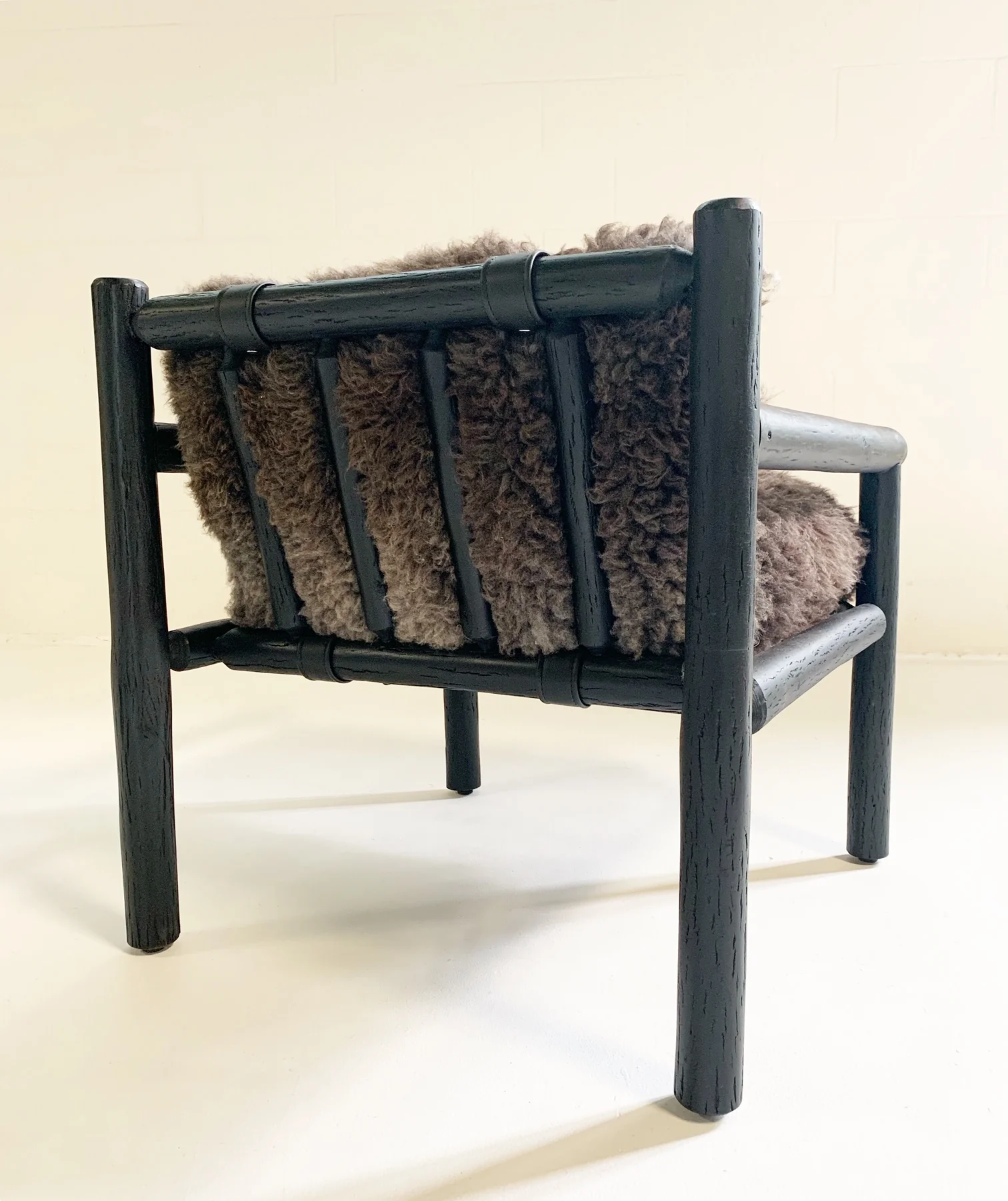 Black Butte Chair and Ottoman with Sheepskin Cushions - Image 12