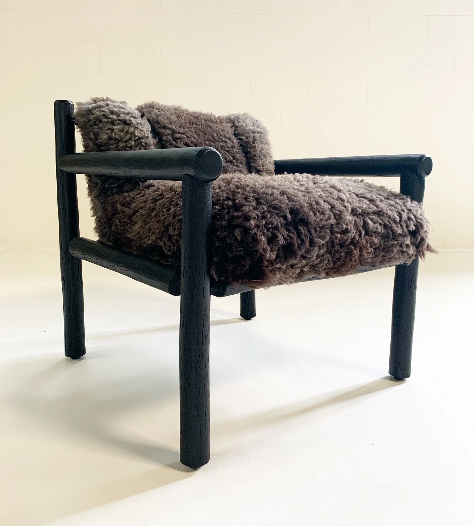 Black Butte Chair and Ottoman with Sheepskin Cushions - Image 17
