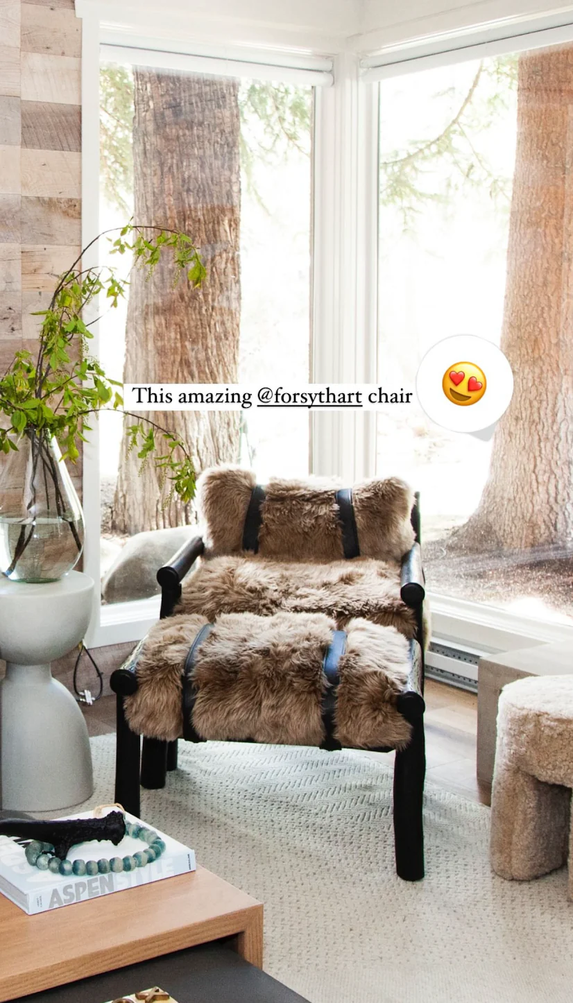 Black Butte Chair and Ottoman with Sheepskin Cushions - Image 20