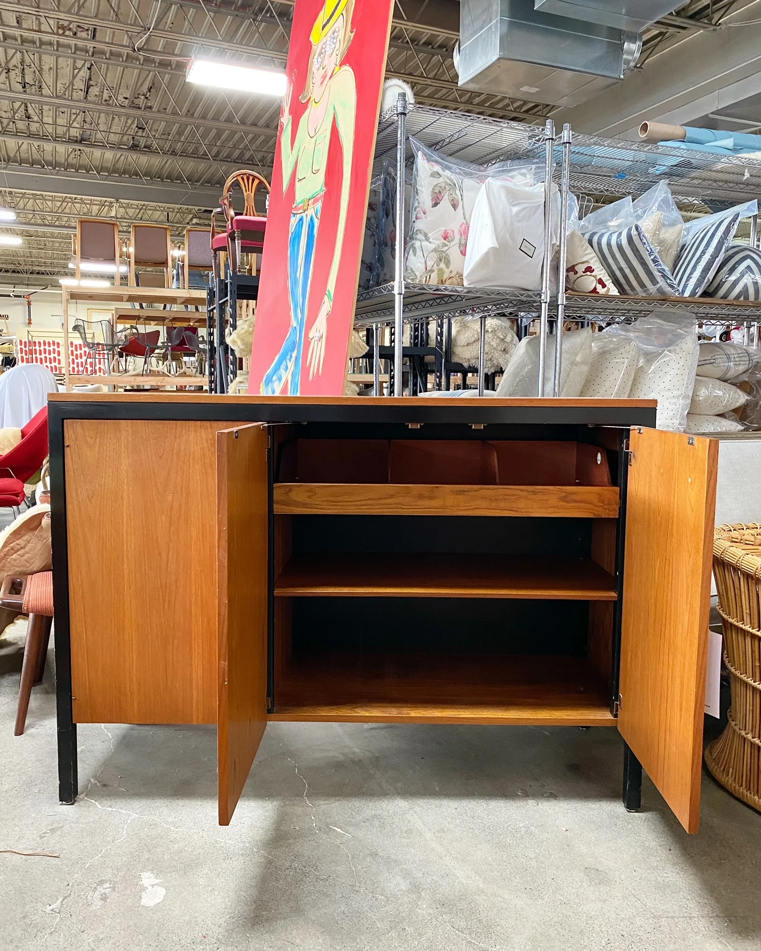 Rare Black Frame Cabinet - Image 5