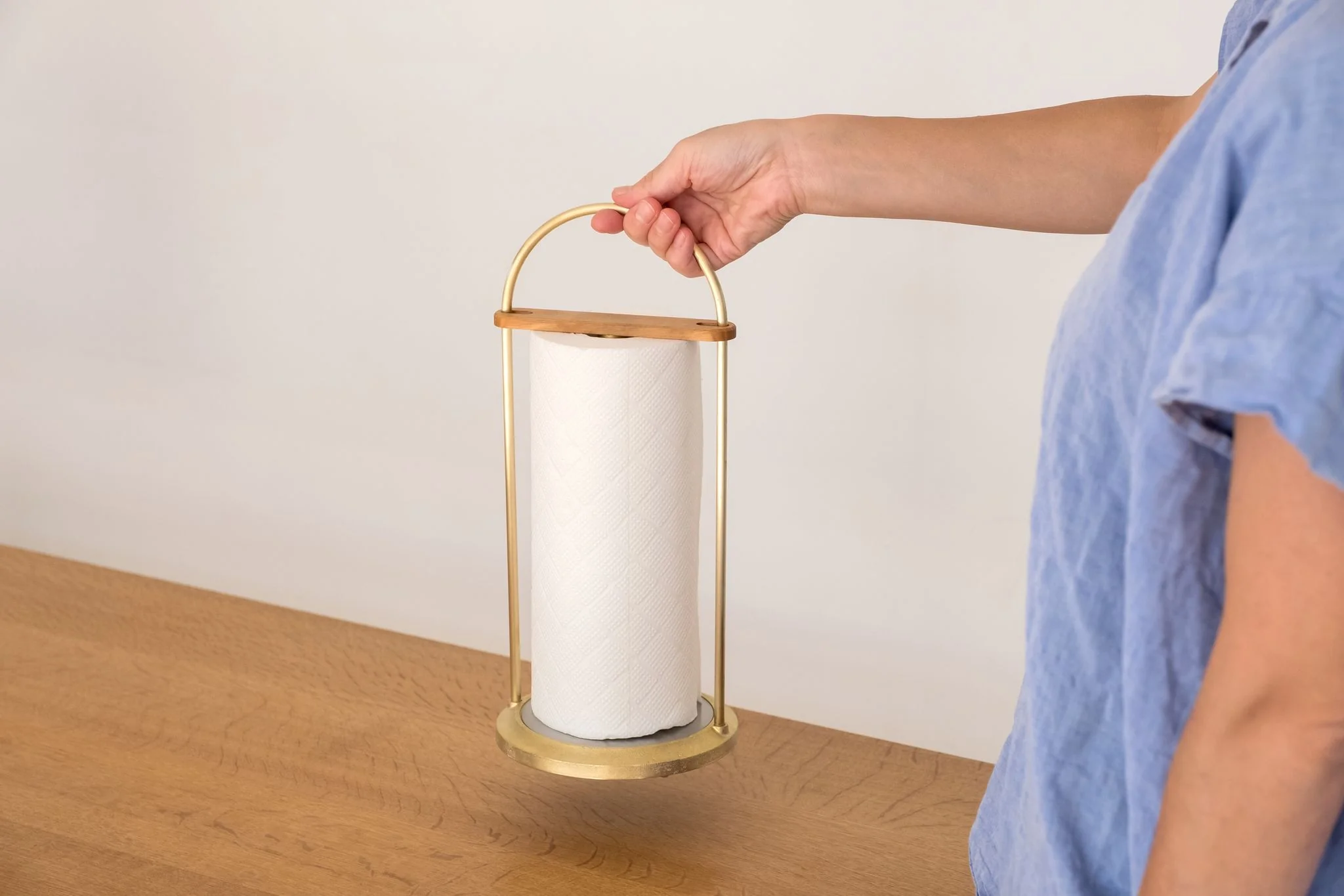 Brass Paper Towel Holder - Image 3