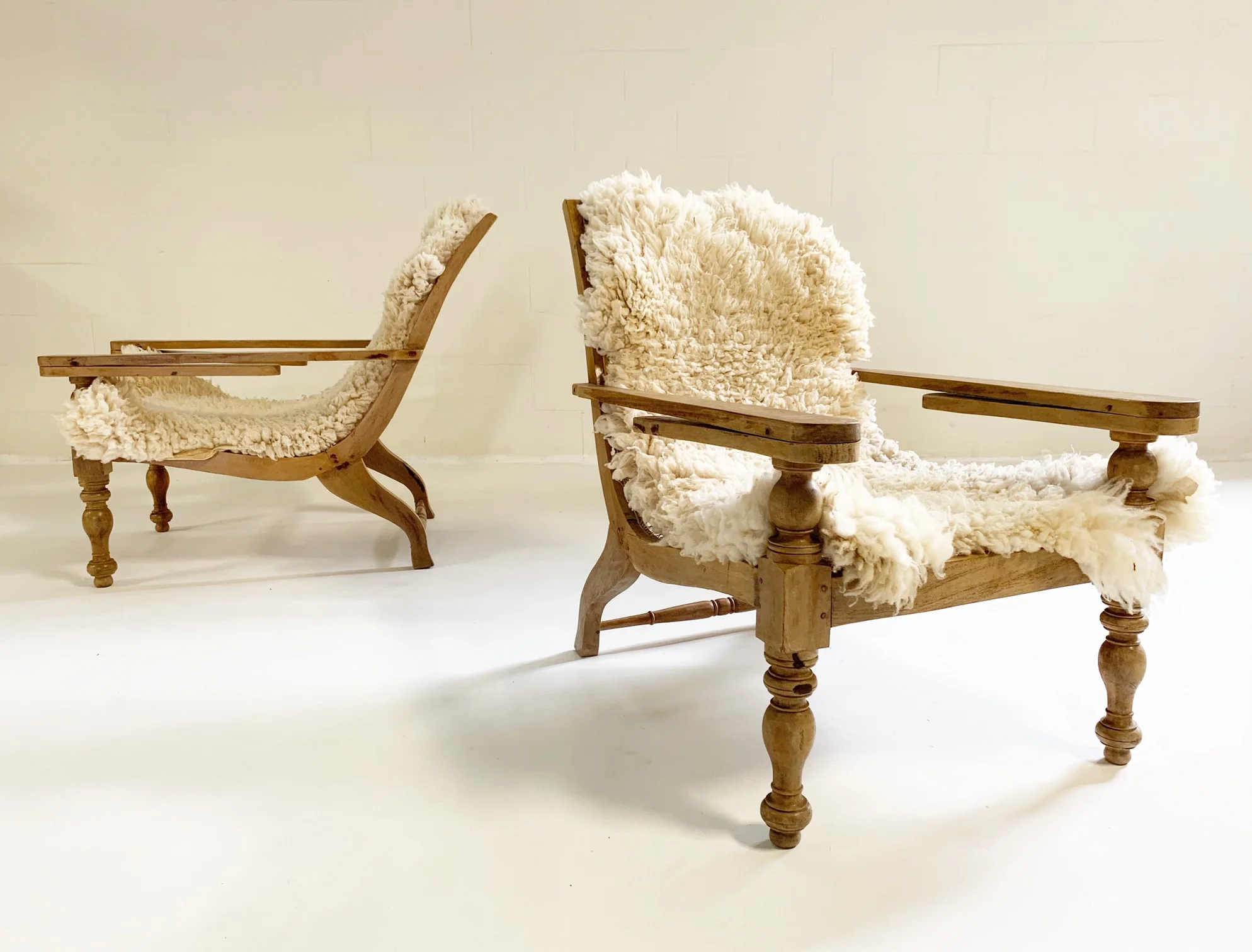 British Colonial Plantation Chairs, pair - Image 6