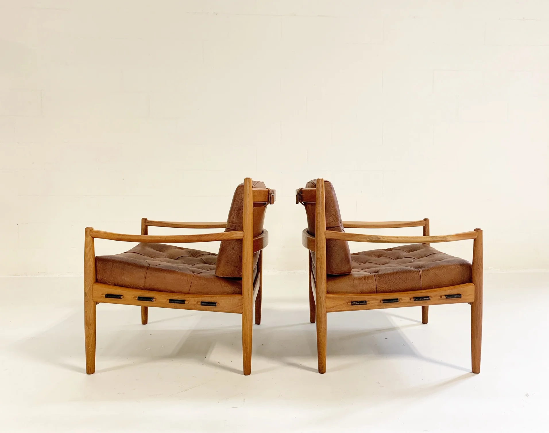 Lacko Lounge Chairs in Buffalo Hide - Image 4