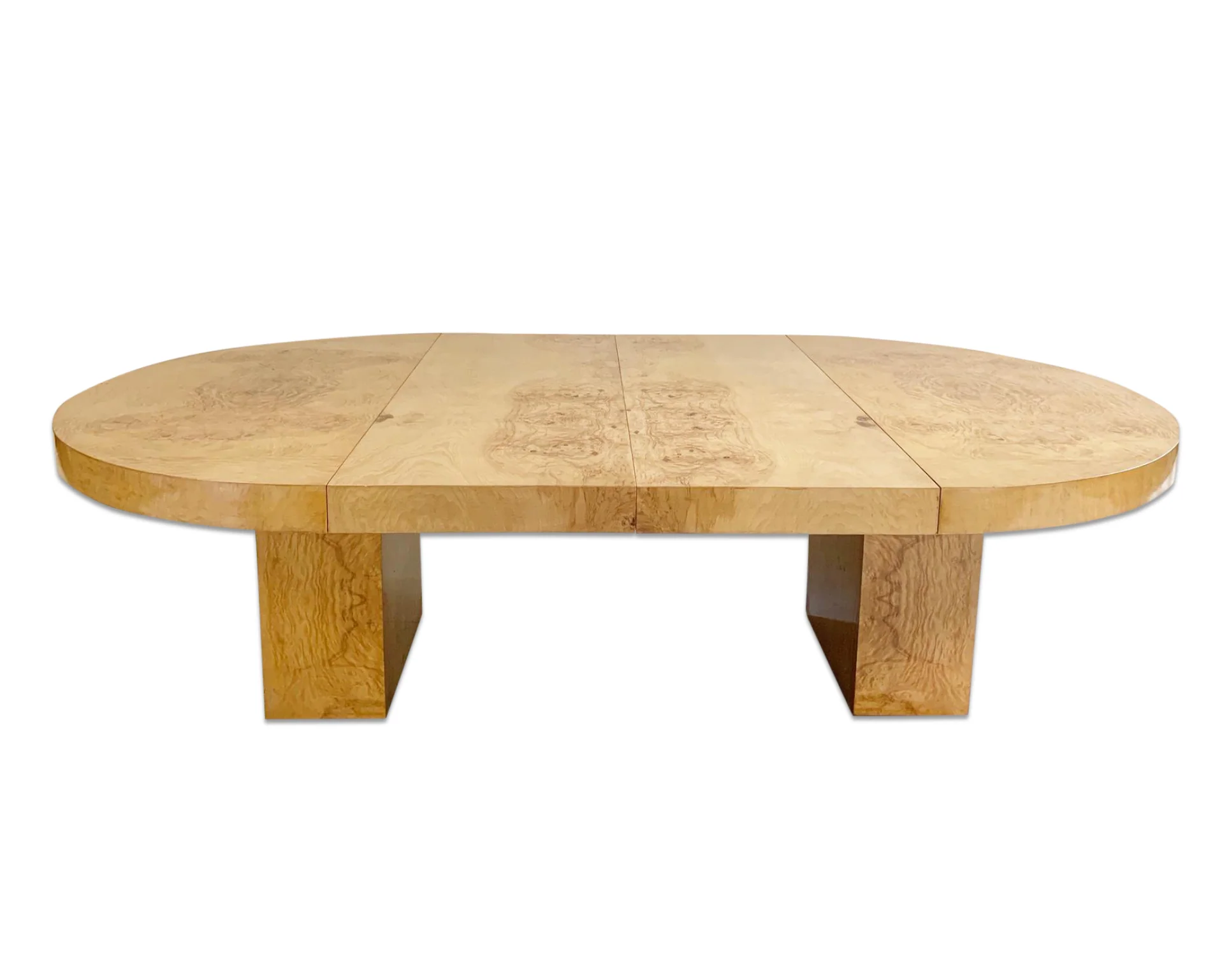 Burl Wood Oval Dining Table - Image 11