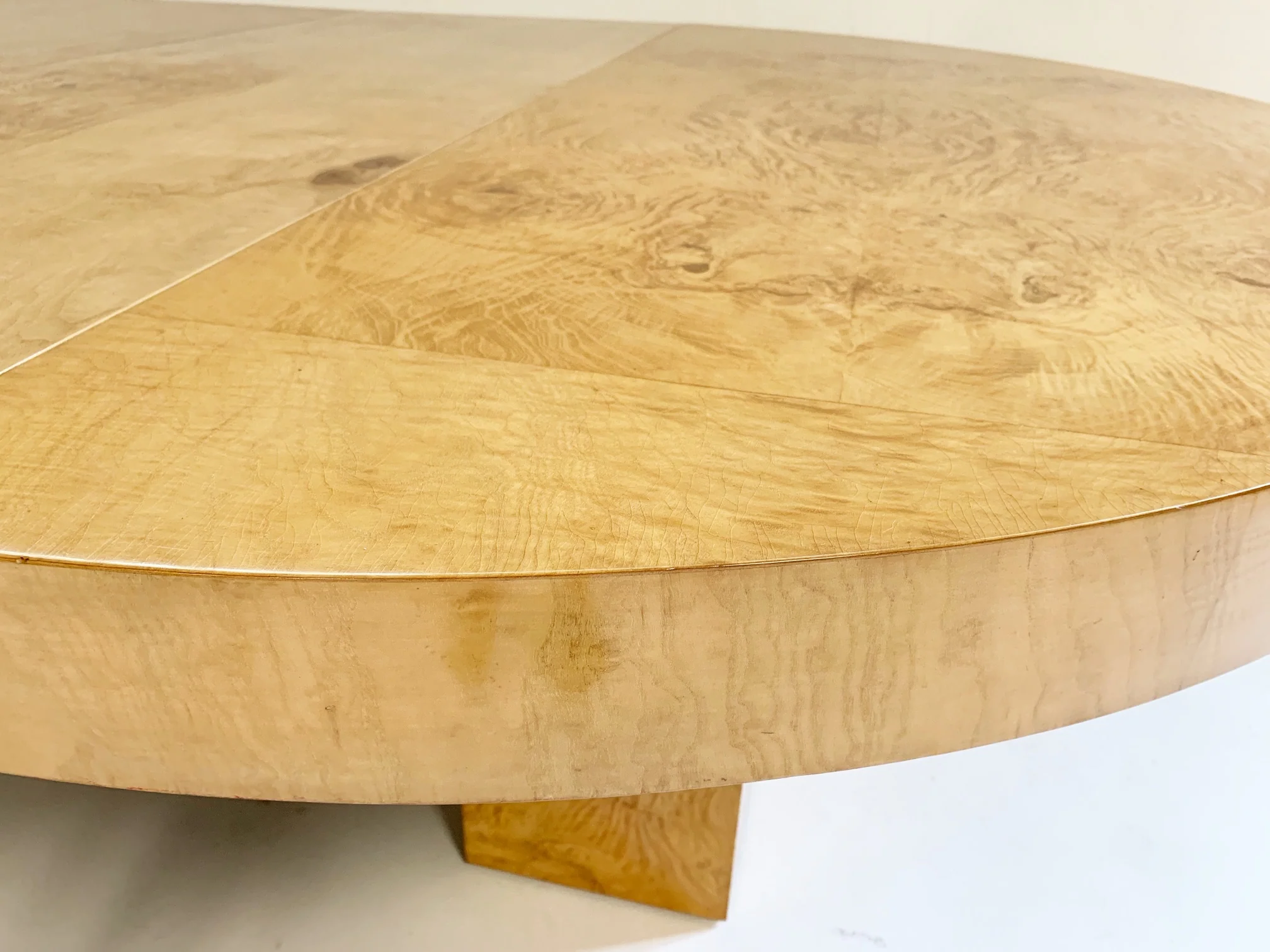 Burl Wood Oval Dining Table - Image 2
