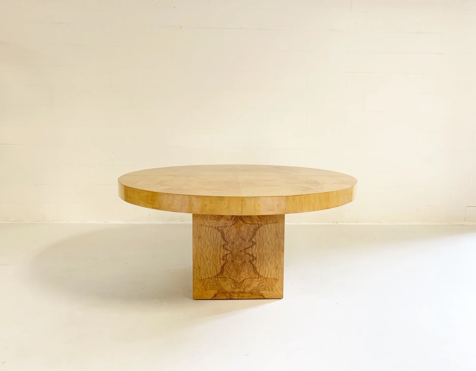 Burl Wood Oval Dining Table - Image 3
