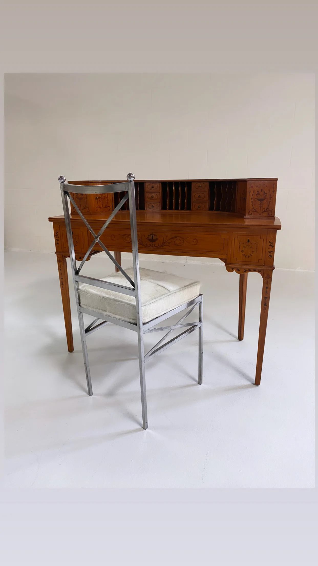 Vintage Edwardian Style Carlton House Desk - Image 3