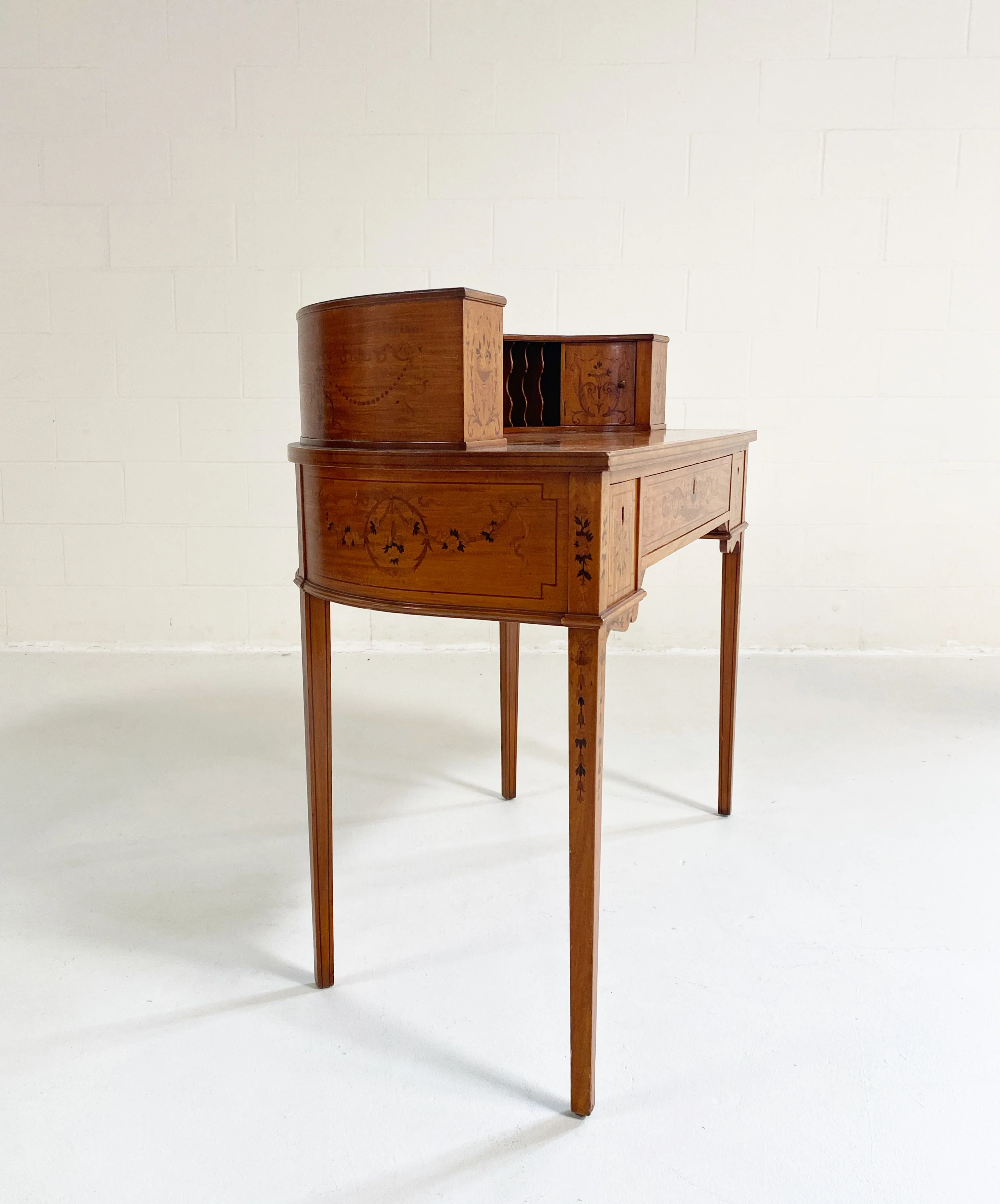Vintage Edwardian Style Carlton House Desk - Image 7