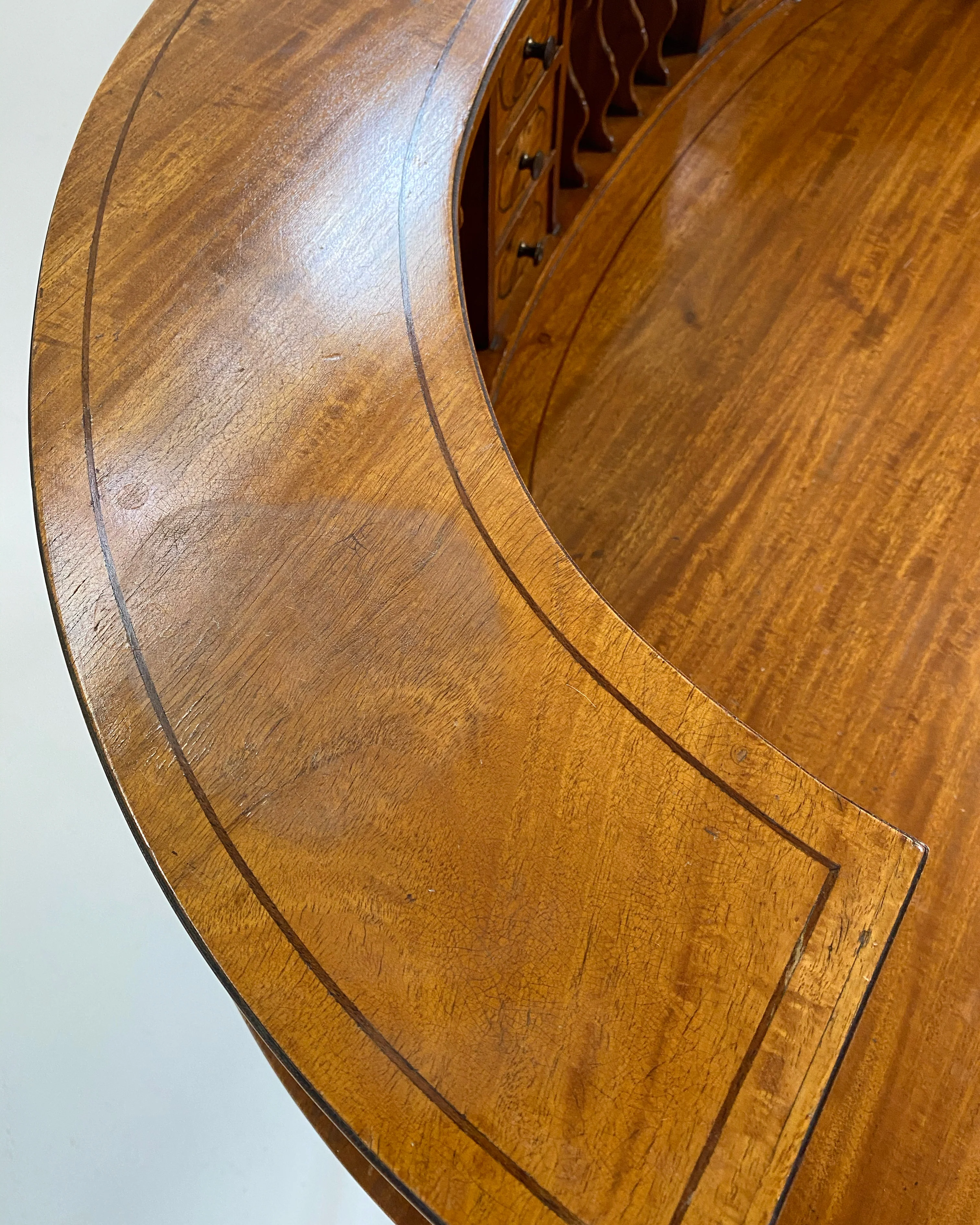 Vintage Edwardian Style Carlton House Desk - Image 8