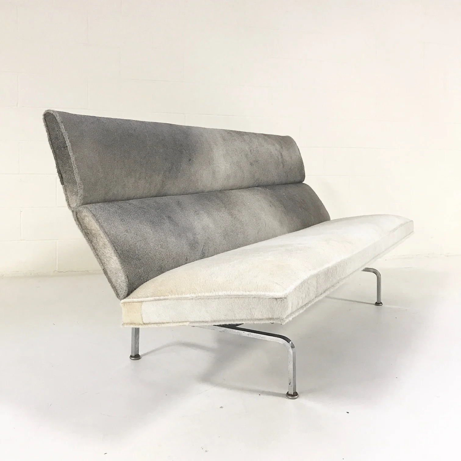 Compact Sofa in Brazilian Cowhide