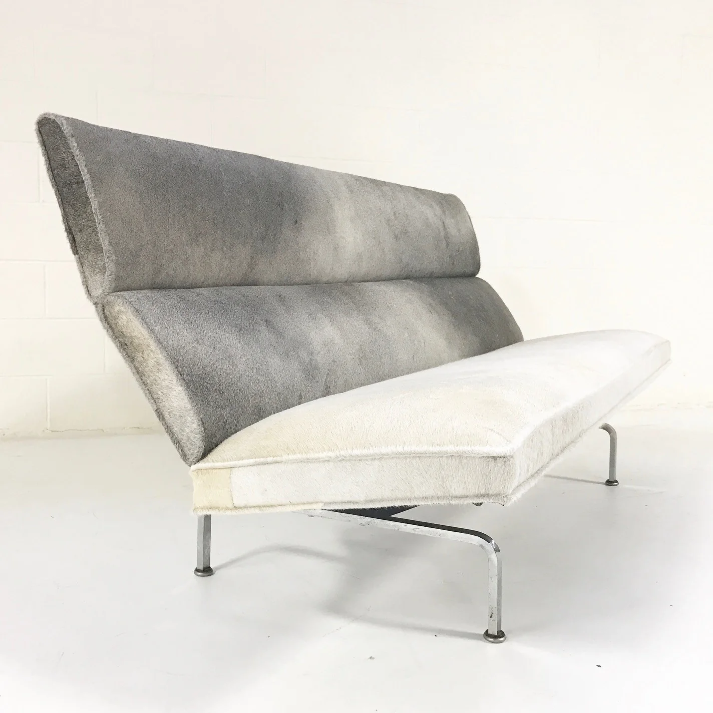 Compact Sofa in Brazilian Cowhide - Image 5