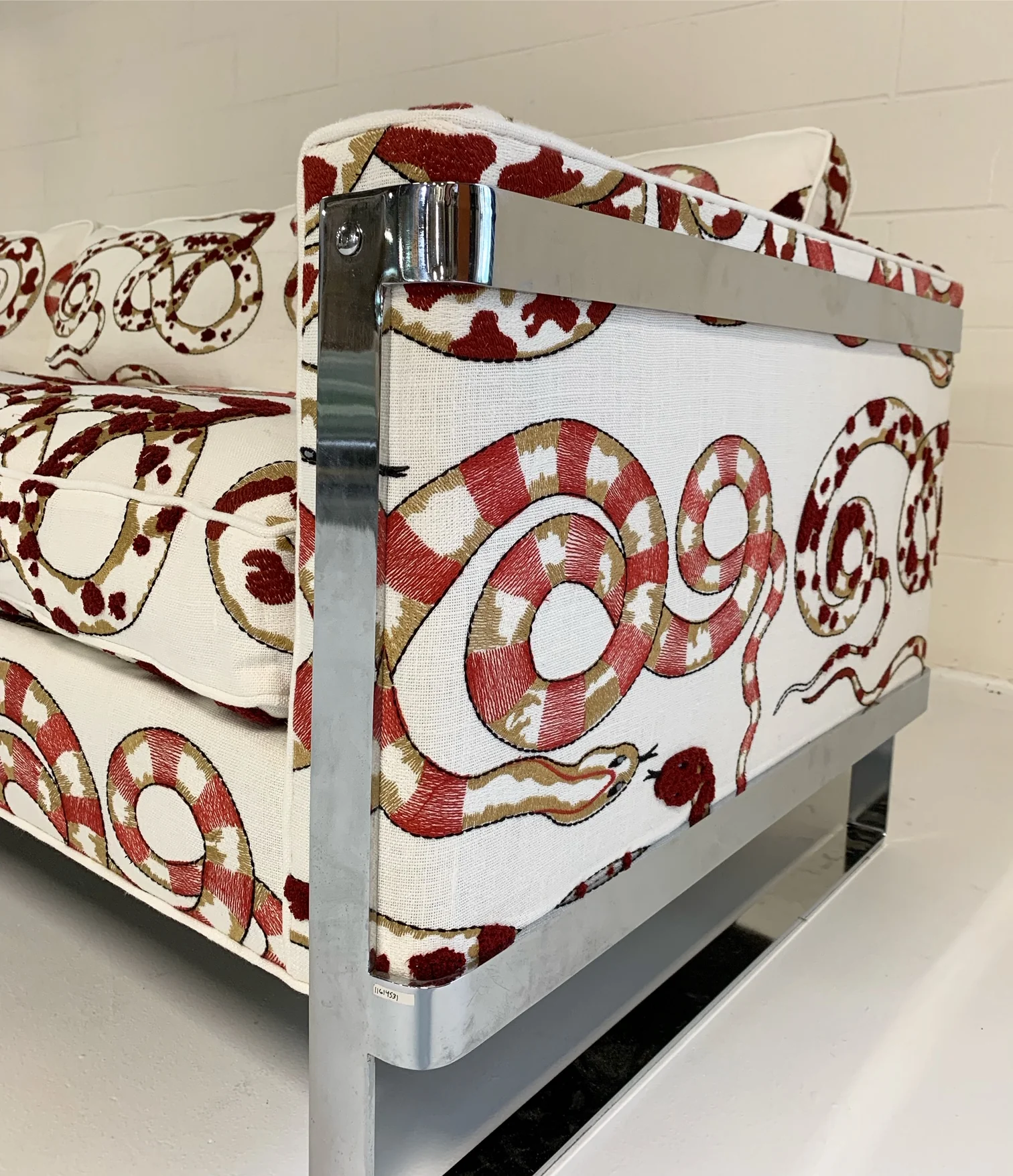 Chrome Sofa in Pierre Frey Venimeuses - Image 7