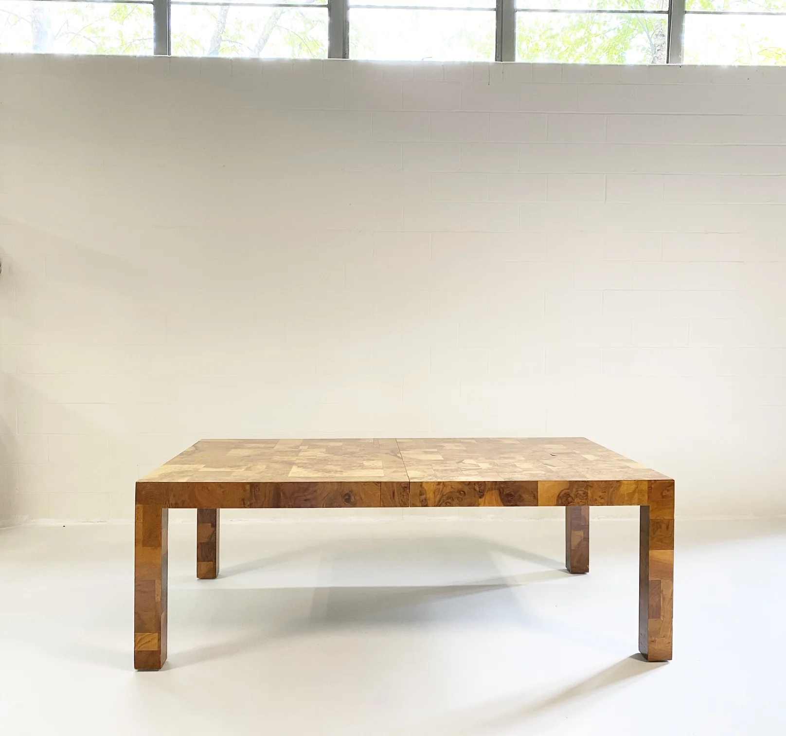 Cityscape Patchwork Burl Wood Dining Table - Image 3
