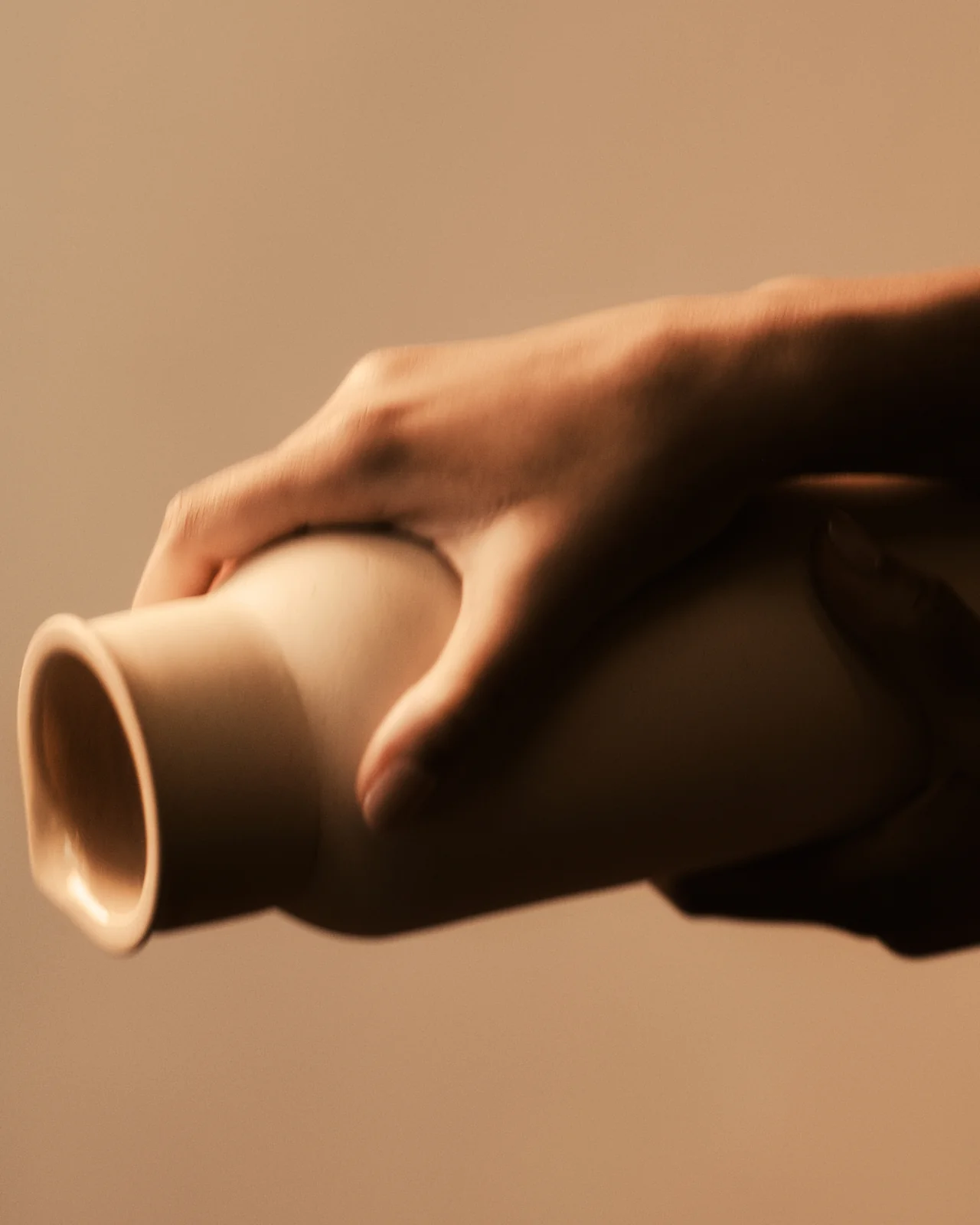 Clay Water Pitcher - Ivory - Image 3