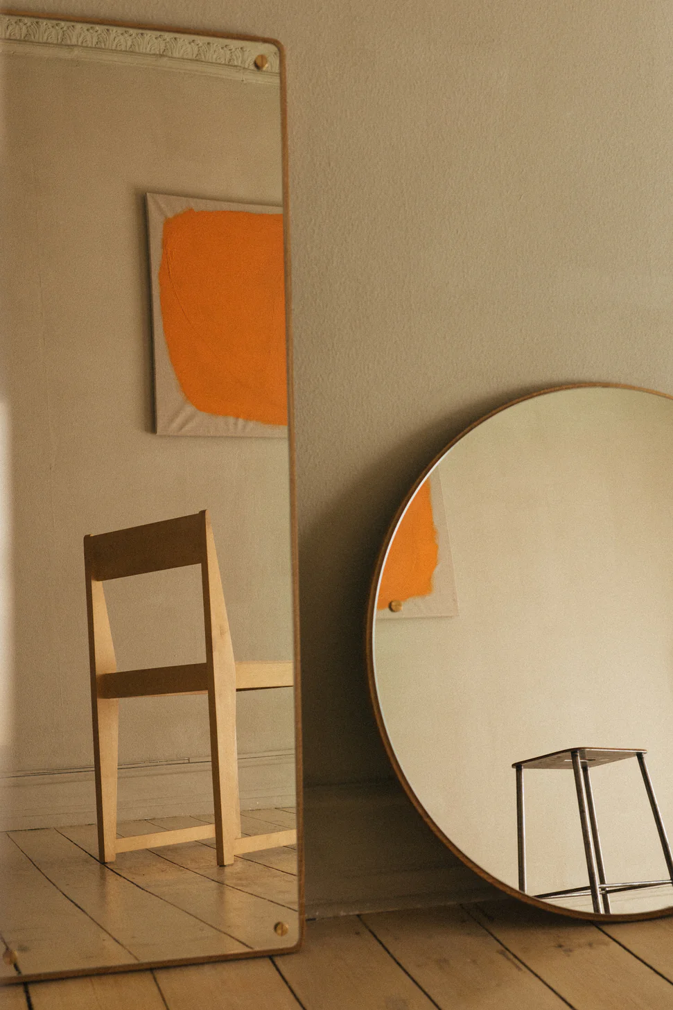 CM-1 Circle Mirror | Natural Oak | Medium - Image 3