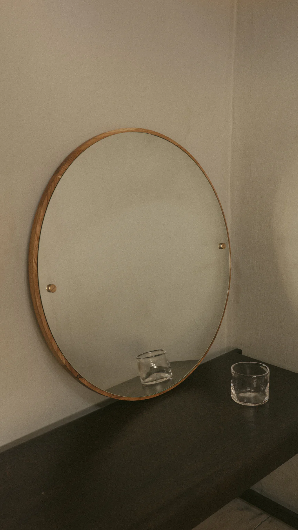 CM-1 Circle Mirror | Natural Oak | Medium - Image 4