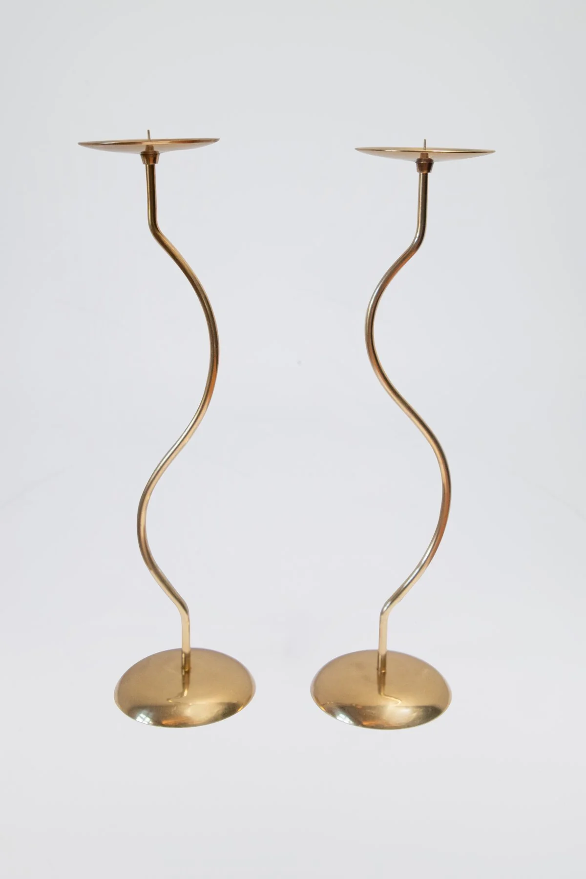 Dancing Duo Brass Candlesticks, Pair - Image 12