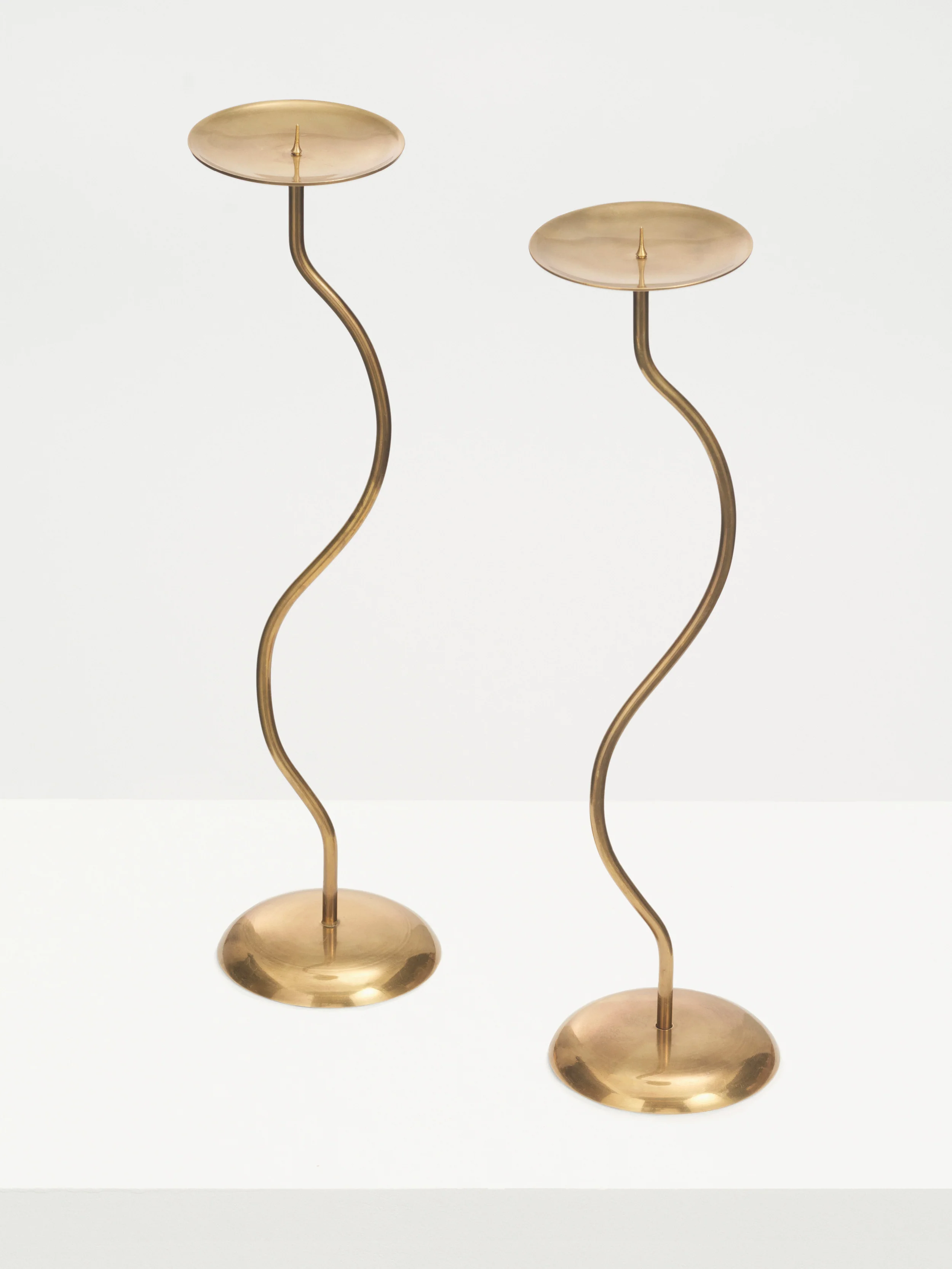 Dancing Duo Brass Candlesticks, Pair - Image 4