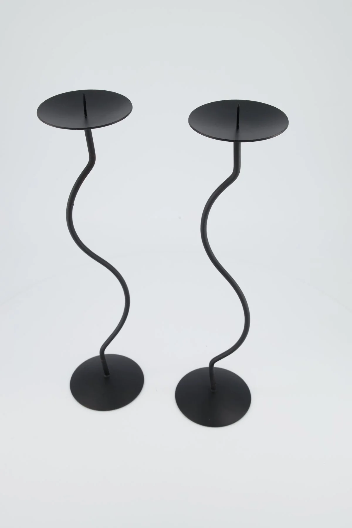 Dancing Duo Iron Candlesticks, Pair - Image 10