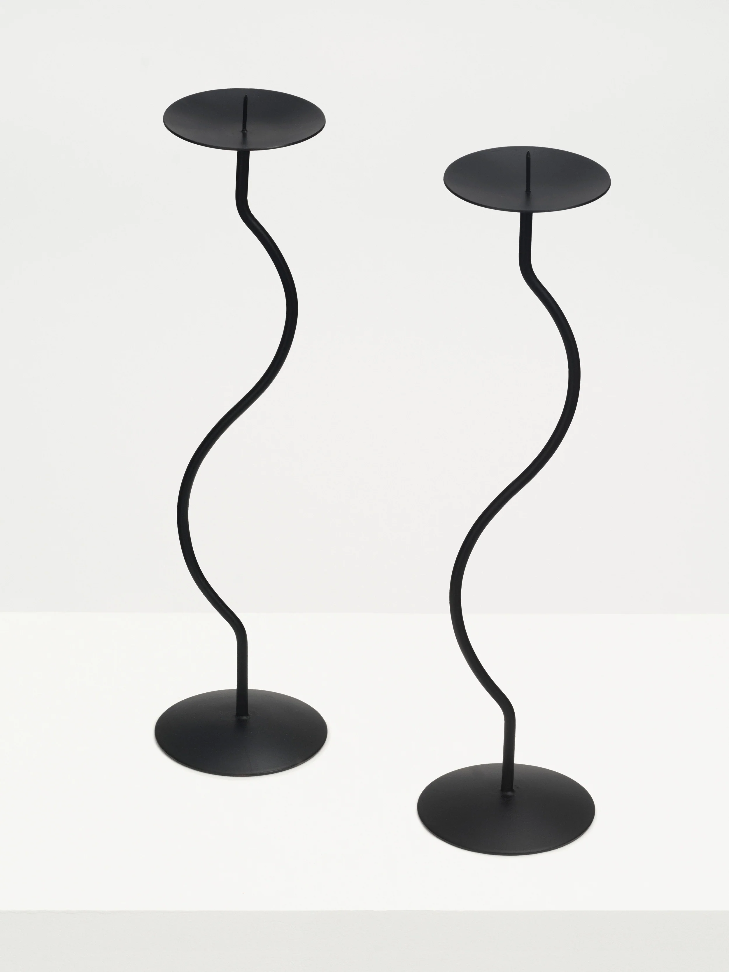 Dancing Duo Iron Candlesticks, Pair - Image 5