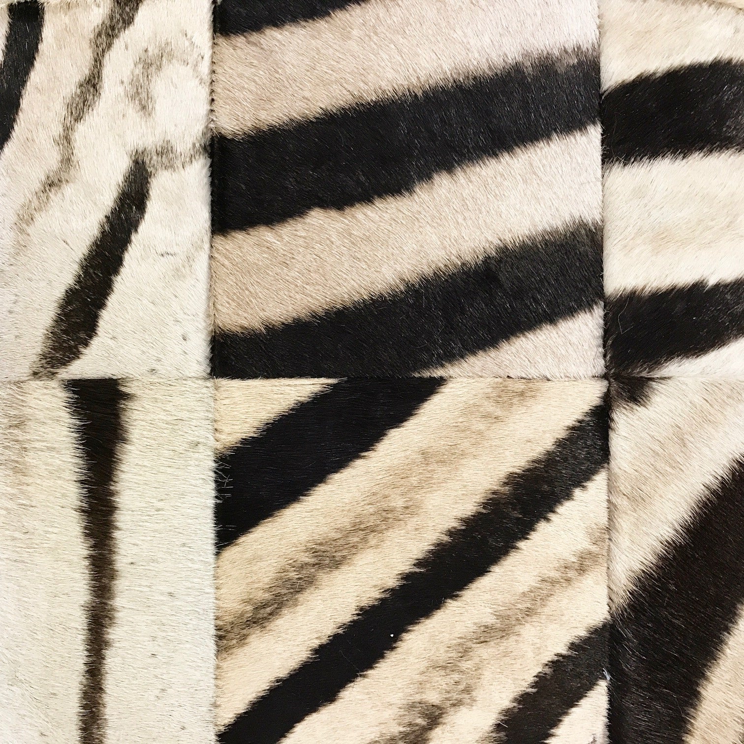 Danish Style Settee in Zebra Hide - Image 7
