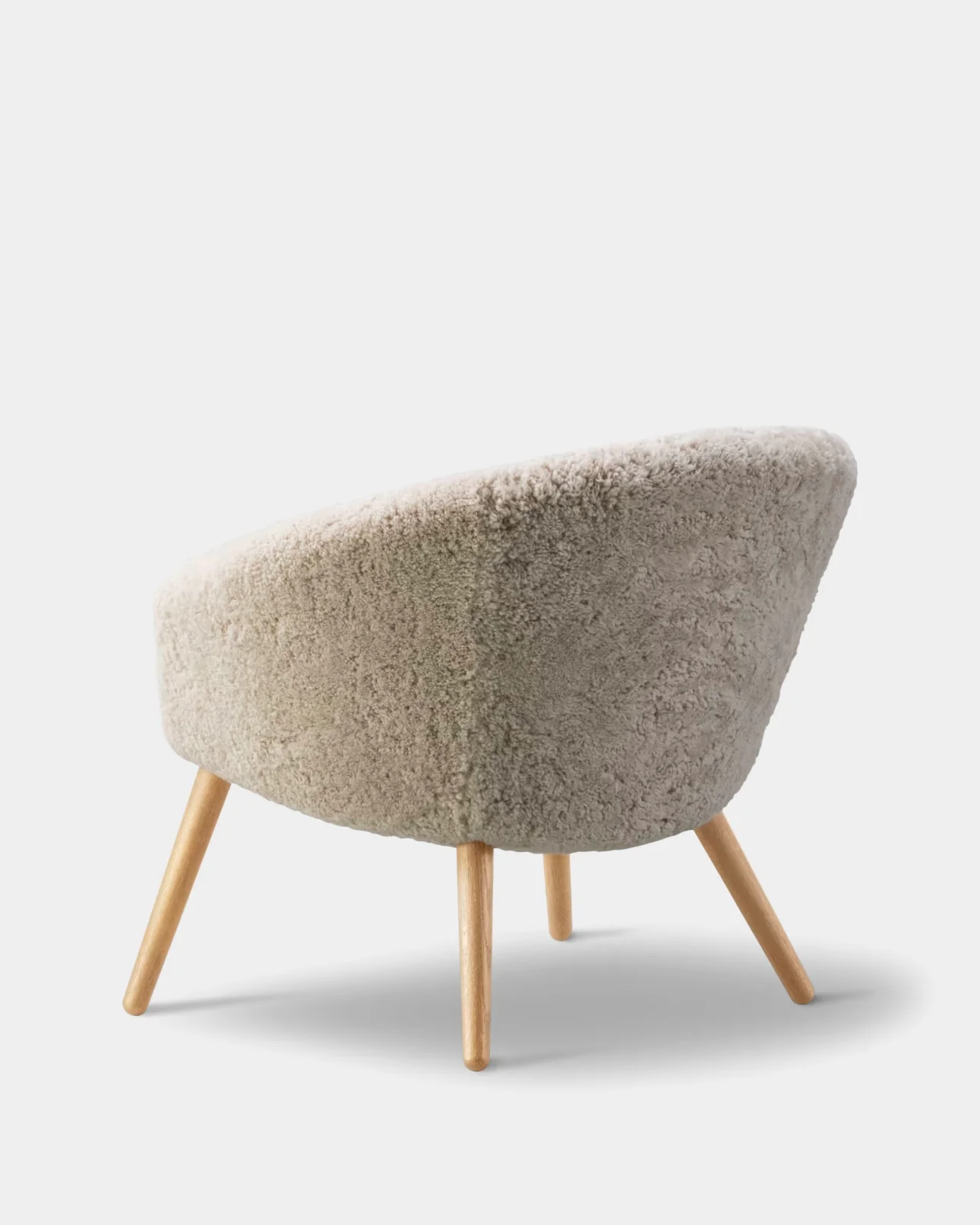 Ditzel Lounge Chair | Sheepskin and Lacquered Wood - Image 3