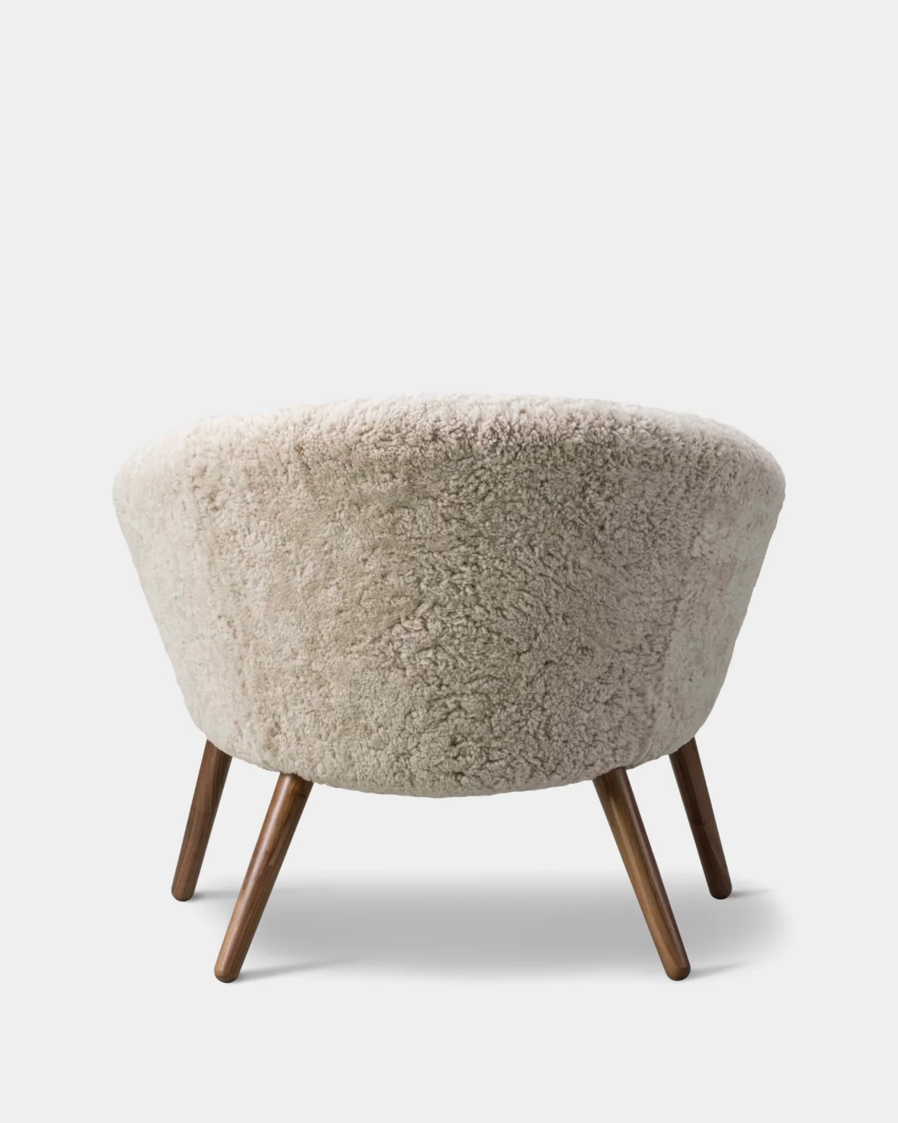 Ditzel Lounge Chair | Sheepskin and Lacquered Wood - Image 7