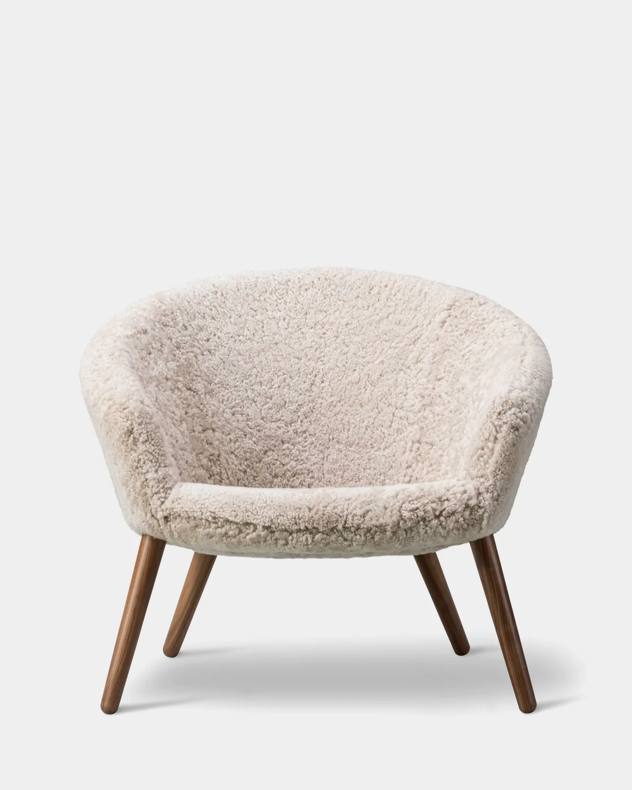 Ditzel Lounge Chair | Sheepskin and Lacquered Wood - Image 9