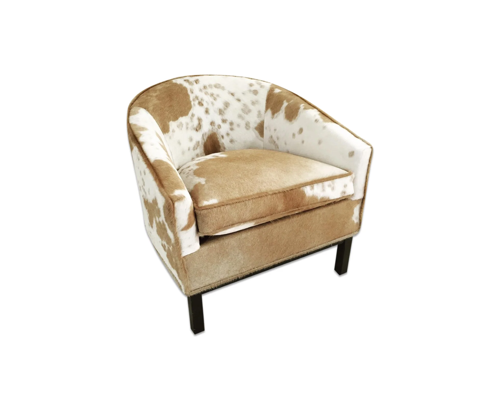 Club Chair in Brazilian Cowhide - Image 5