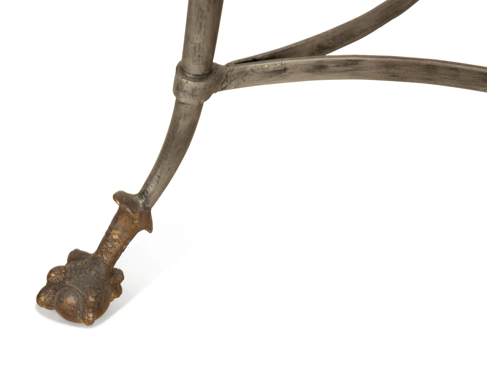 Vintage Empire Style Steel and Bronze Swan Gueridons, ONE available - Image 11