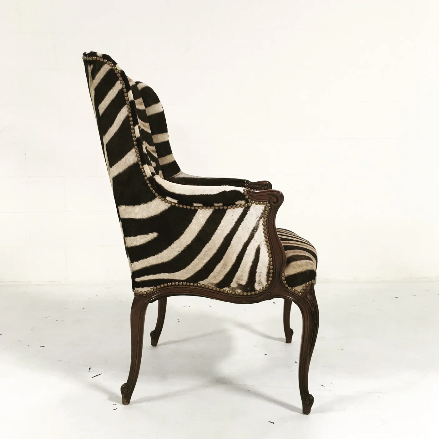 English Wingback in Zebra Hide - Image 5