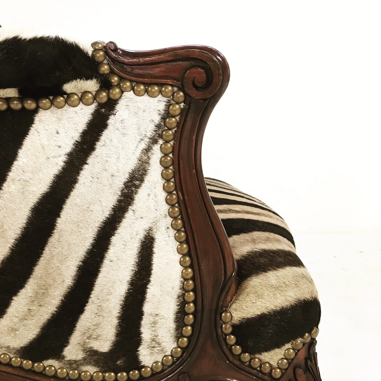English Wingback in Zebra Hide - Image 9