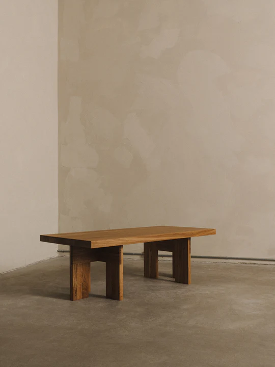 Farmhouse Coffee Table | Natural Oak | Rectangle - Image 5