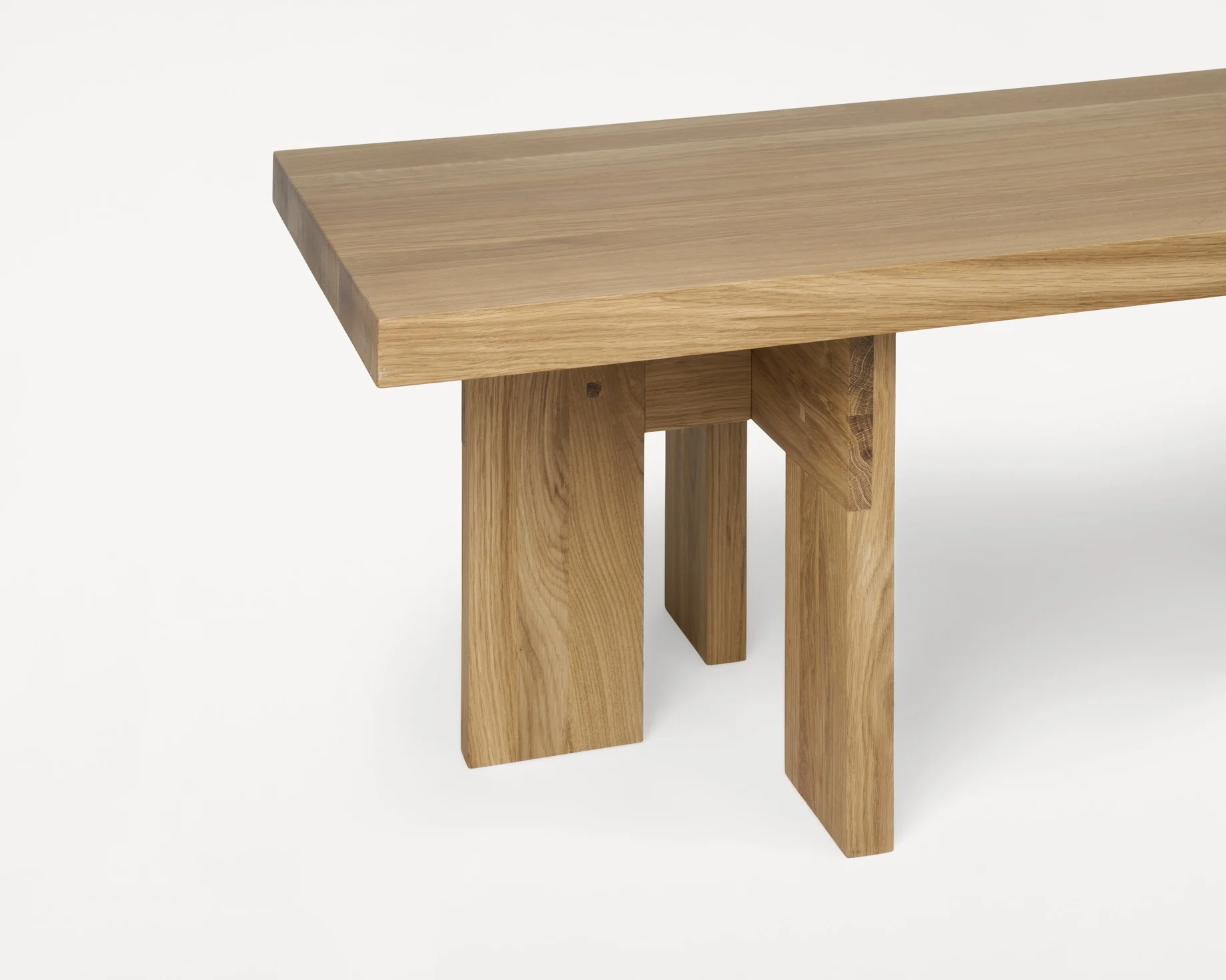 Farmhouse Coffee Table | Natural Oak | Rectangle - Image 8
