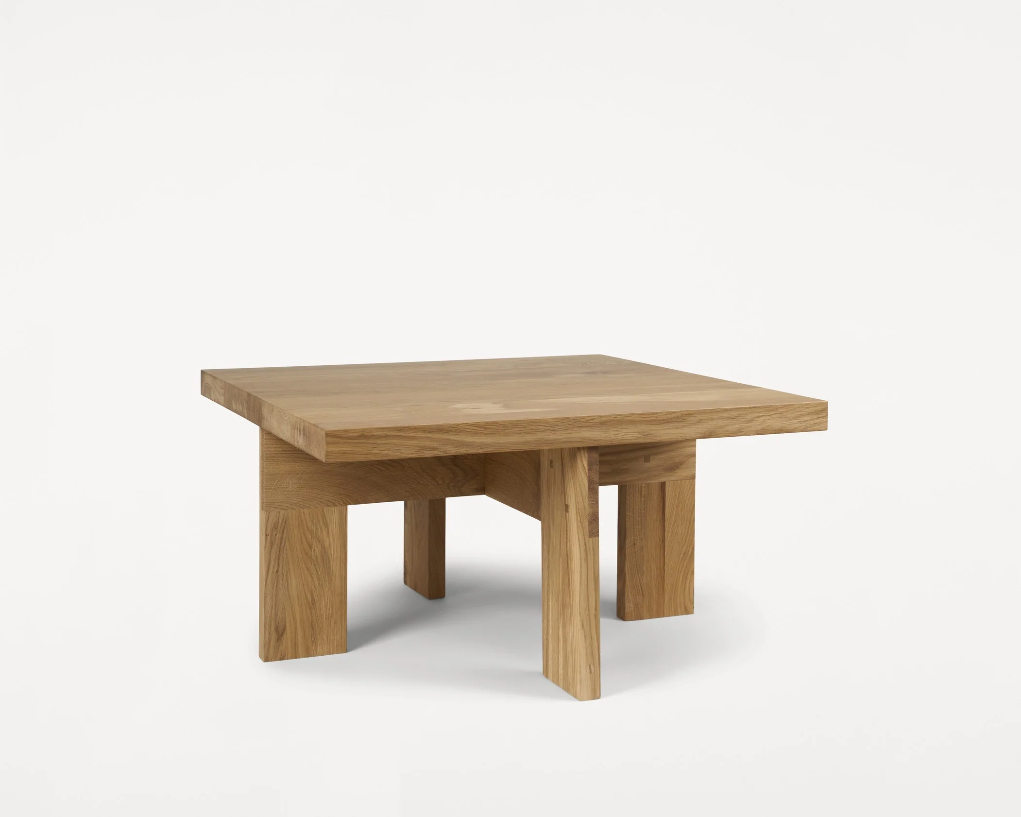 Farmhouse Coffee Table | Natural Oak | Square - Image 4