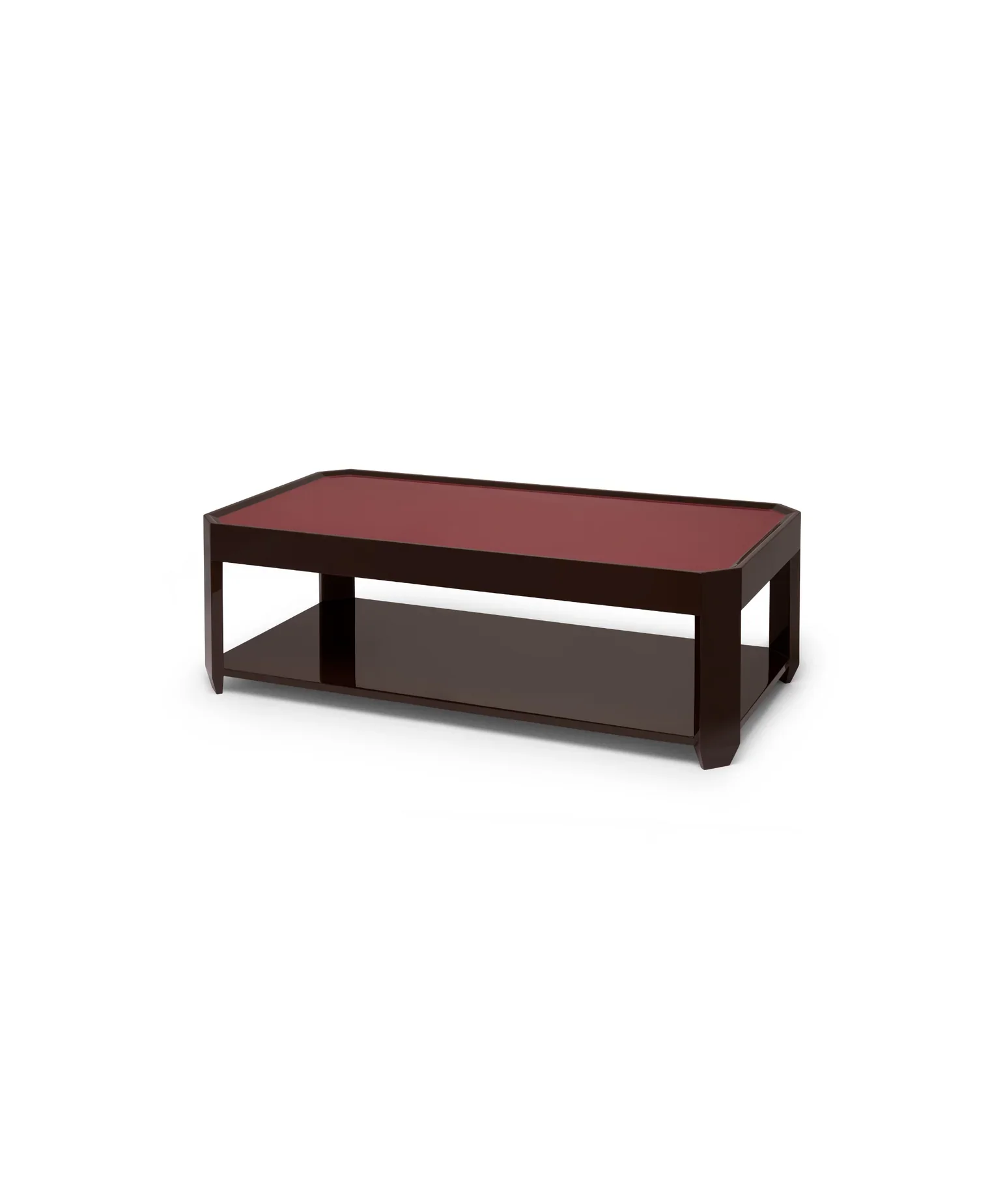 Felix Coffee Table | Bordeaux Red/Chocolate - Image 3