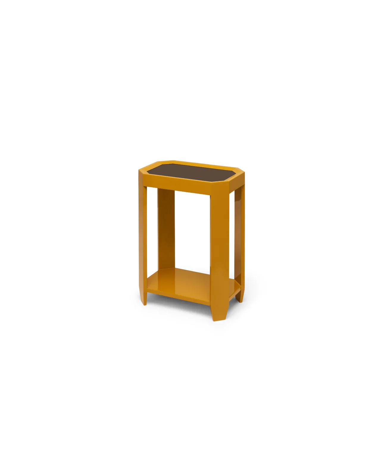 Felix Rectangular Side Table | Chocolate/Sienna Yellow - Image 4